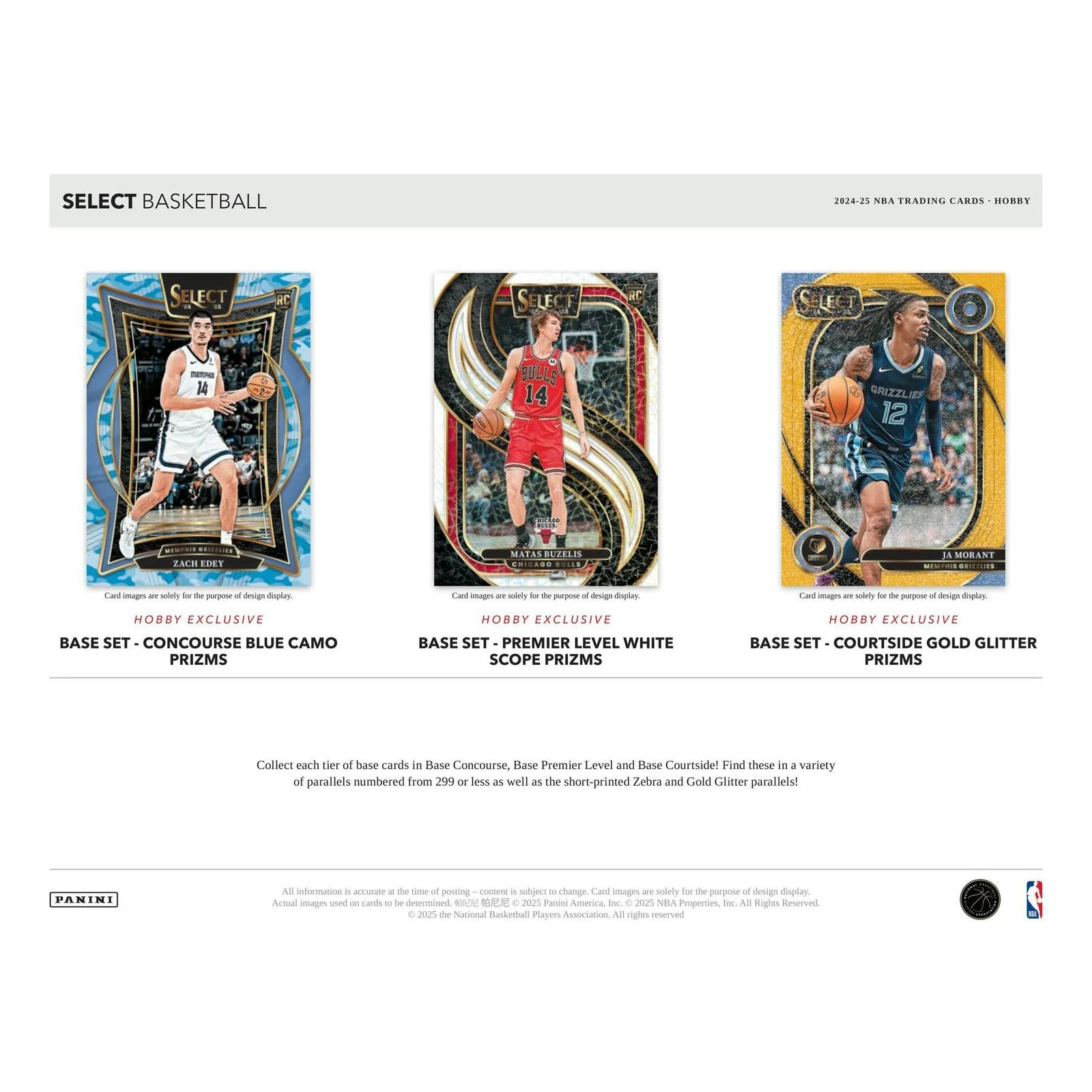 DRAFT - 2024/25 Panini Select Basketball Hobby Box $409.95 Add to Cart