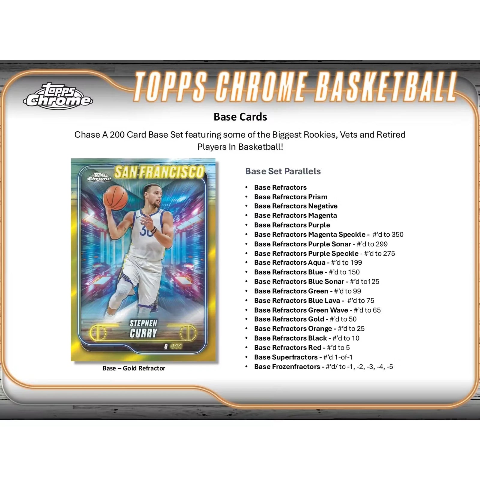 2024-25 Topps Chrome Basketball Hobby Box