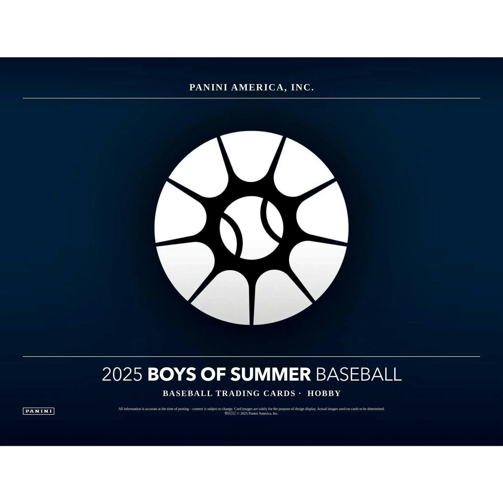 DRAFT - 2025 Panini Boys of Summer Baseball Hobby Box $299.95 $274.95 Add to Cart