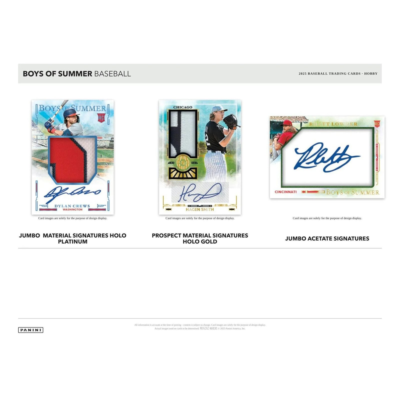 DRAFT - 2025 Panini Boys of Summer Baseball Hobby Box $299.95 $274.95 Add to Cart