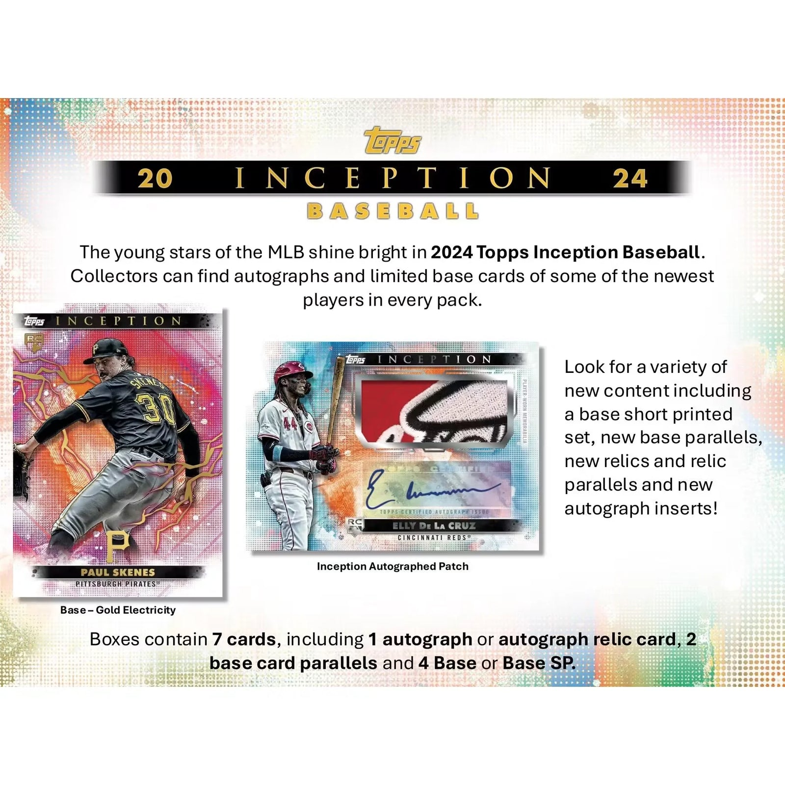 2024 Topps Inception Baseball Hobby Box | Autographed Rookie Cards (Ships Sealed Only)