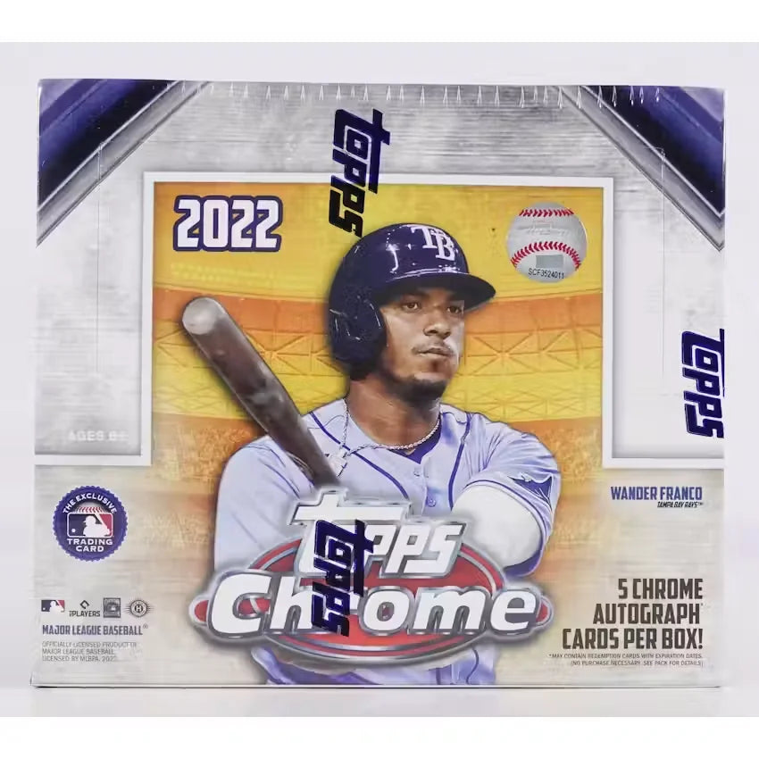 2022 Topps Chrome Baseball Hobby Jumbo Box (Ships Sealed Only)
