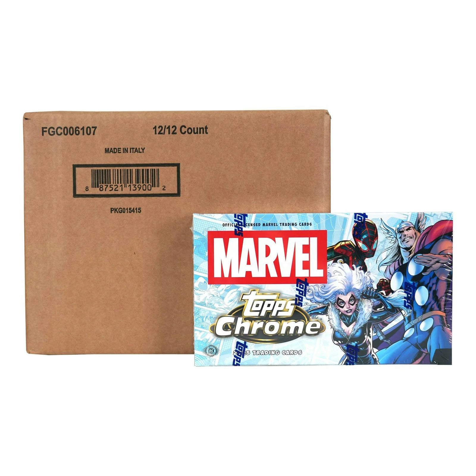 DRAFT - 2025 Topps Marvel Chrome Hobby 12-Box Case | dacardworld:BV6S0KCMLU