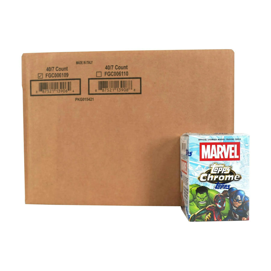 DRAFT - 2025 Topps Marvel Chrome Blaster 40-Box Case | SKU BV6S0R43T0