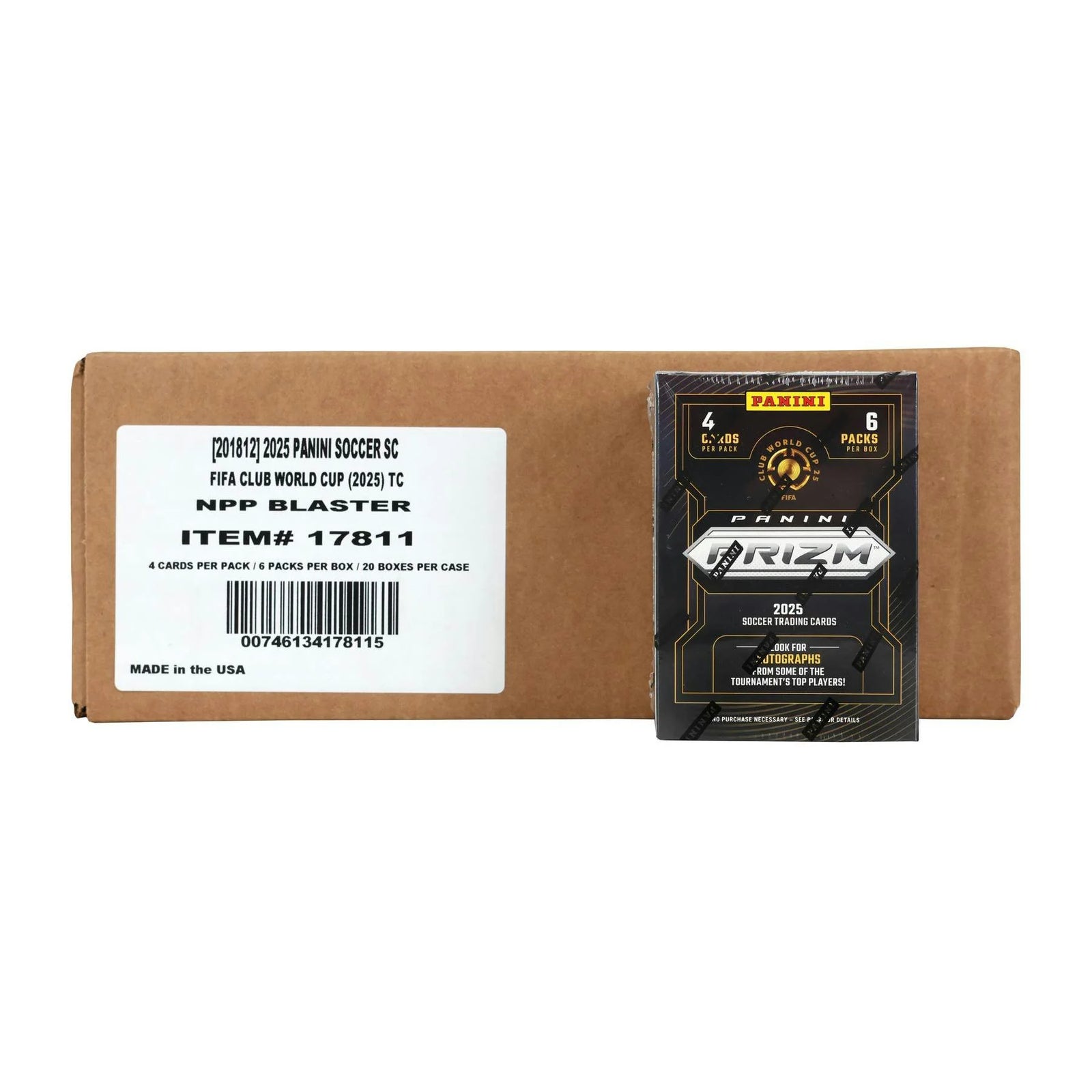 DRAFT - Just In 2025 Panini Prizm FIFA Club World Cup Soccer Blaster 20-Box Case