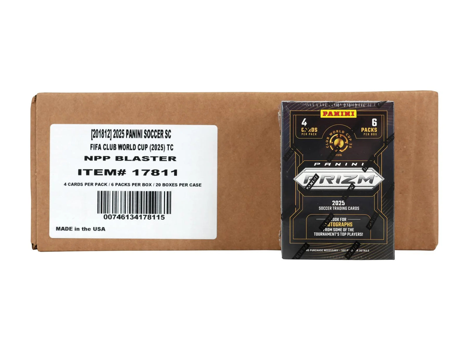 DRAFT - Just In 2025 Panini Prizm FIFA Club World Cup Soccer Blaster 20-Box Case