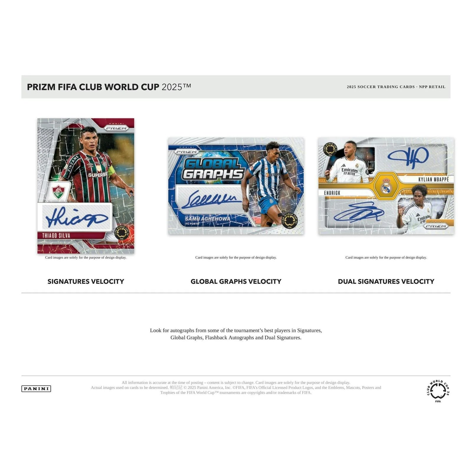 DRAFT - Just In 2025 Panini Prizm FIFA Club World Cup Soccer Blaster 20-Box Case