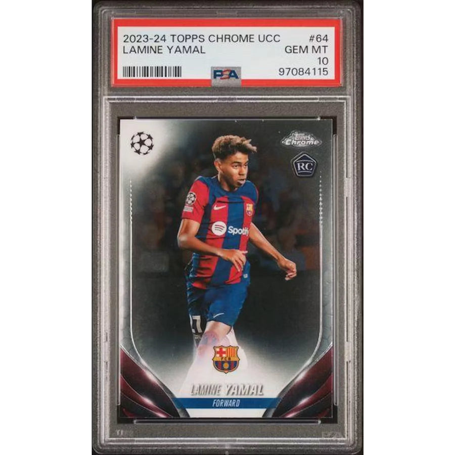 Lamine Yamal 2023-24 Topps Chrome UCC #64 | PSA 10
