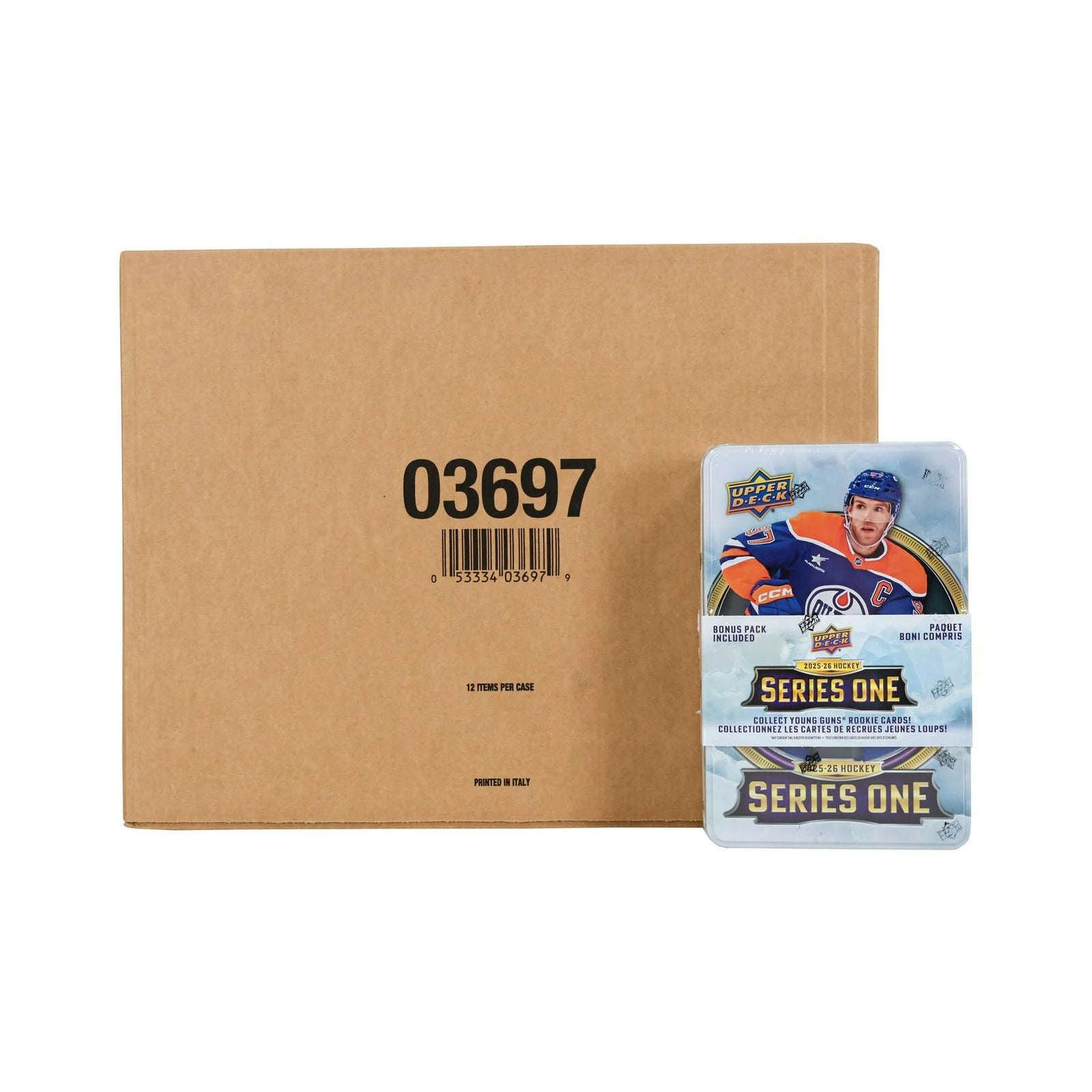 DRAFT - New 2025/26 Upper Deck Series 1 Hockey Tin (Box) Case (12 Ct.)