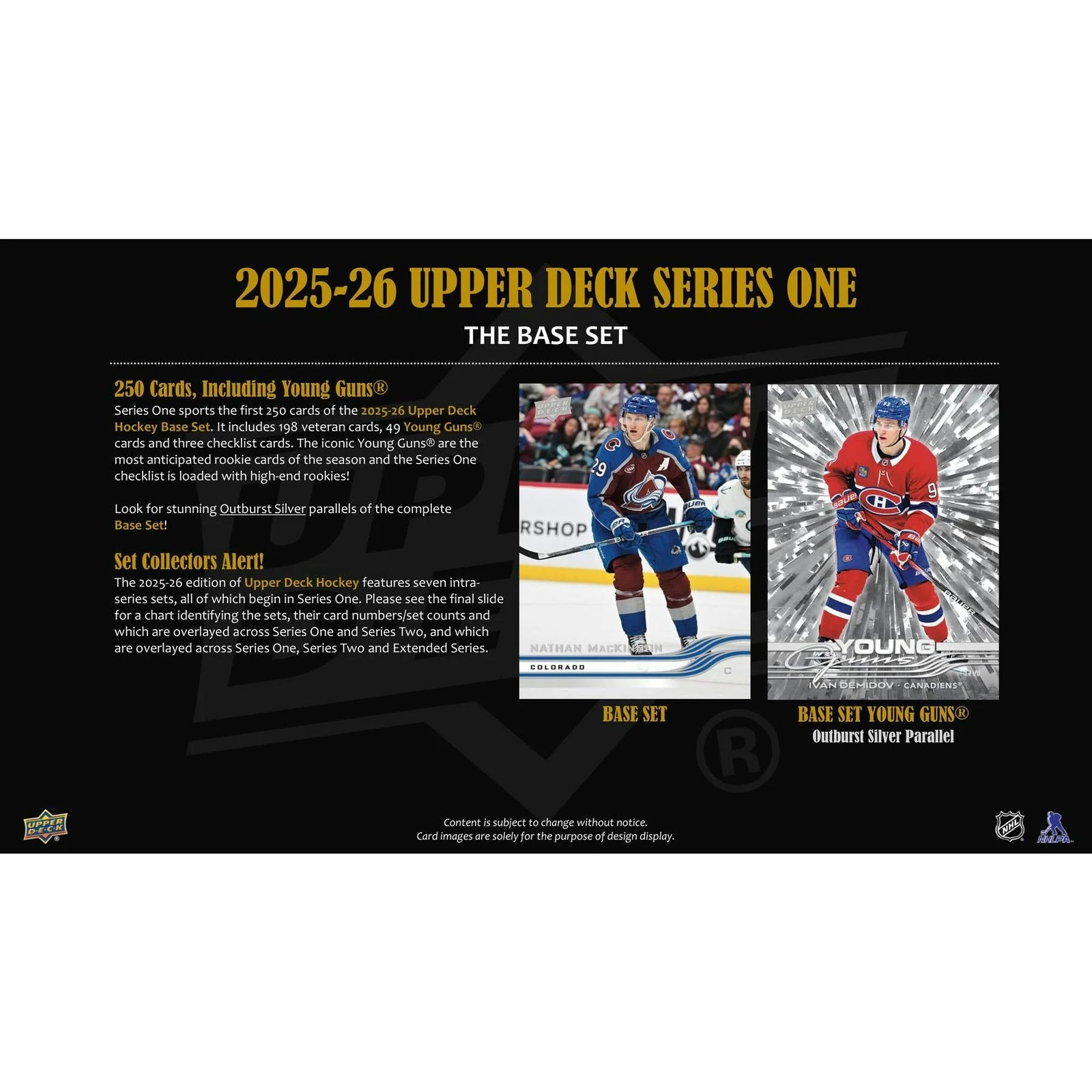 DRAFT - New 2025/26 Upper Deck Series 1 Hockey Tin (Box) Case (12 Ct.)