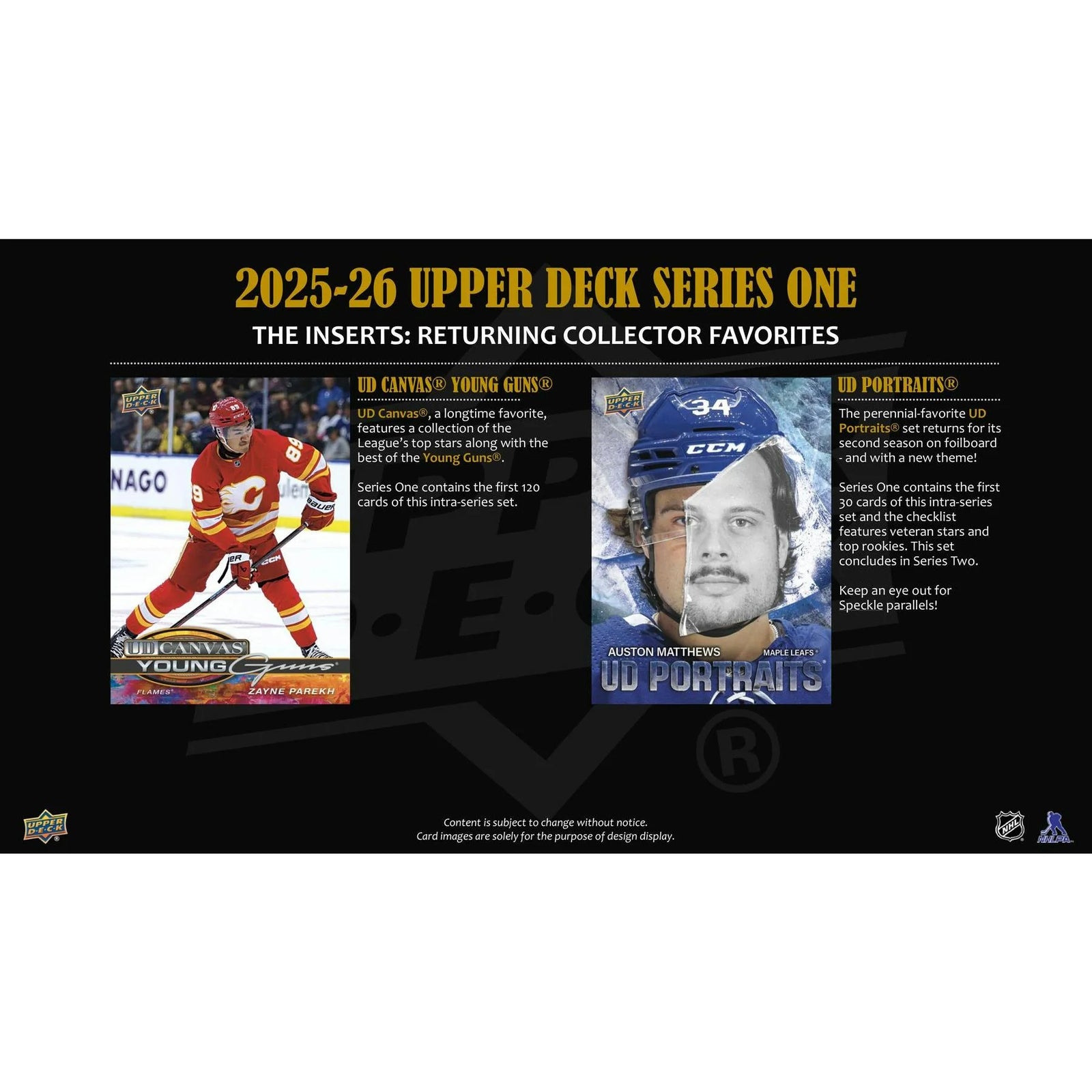 DRAFT - New 2025/26 Upper Deck Series 1 Hockey Tin (Box) Case (12 Ct.)