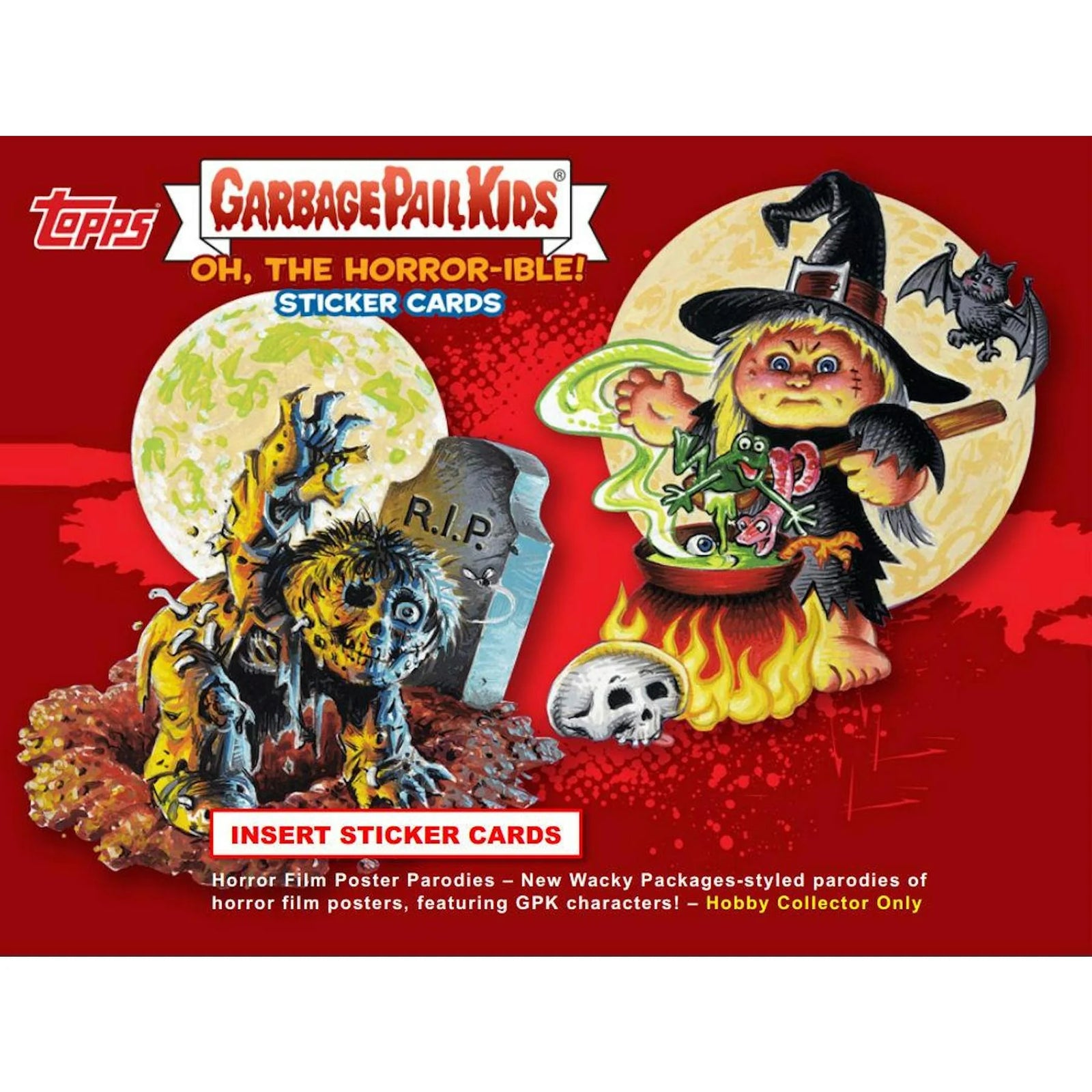 DRAFT - 2018 Topps Garbage Pail Kids Series 2 Oh, The Horror-ible Hobby Collector Edition Box