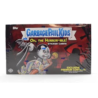 DRAFT - 2018 Topps Garbage Pail Kids Series 2 Oh, The Horror-ible Hobby Collector Edition Box