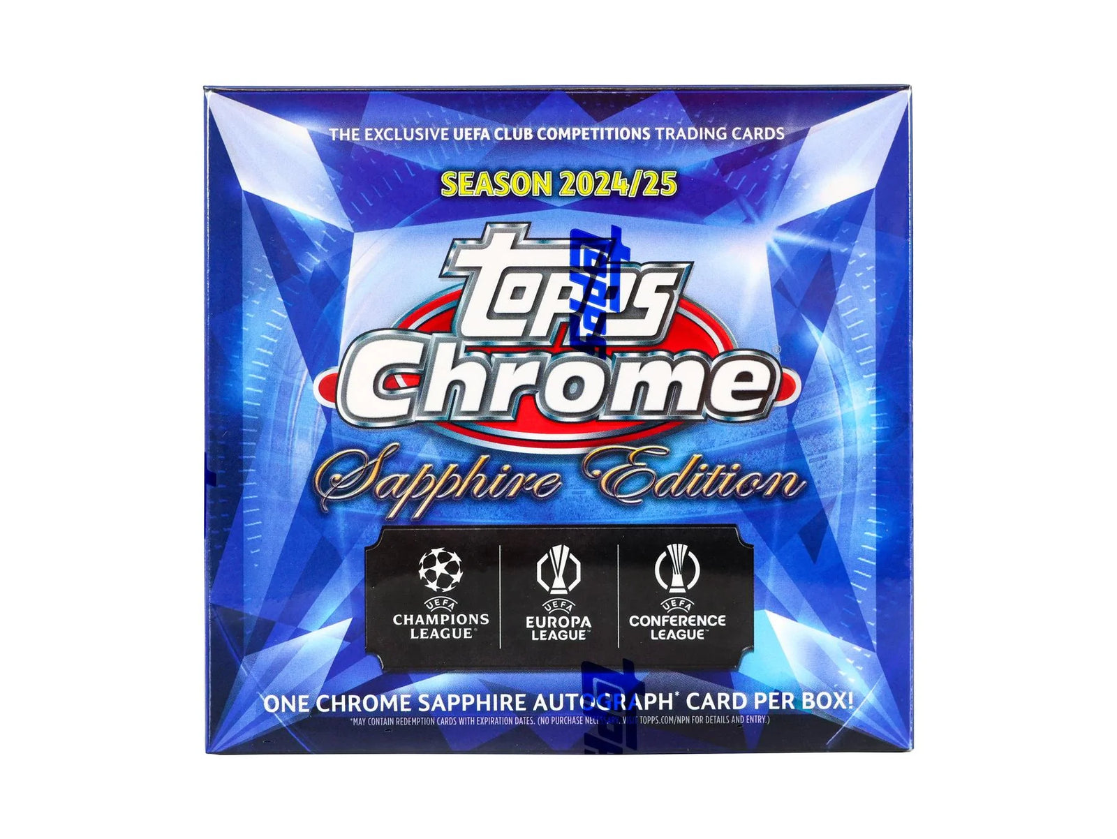 DRAFT - 2024/25 Topps Chrome UEFA Club Competitions Sapphire Edition Soccer Box