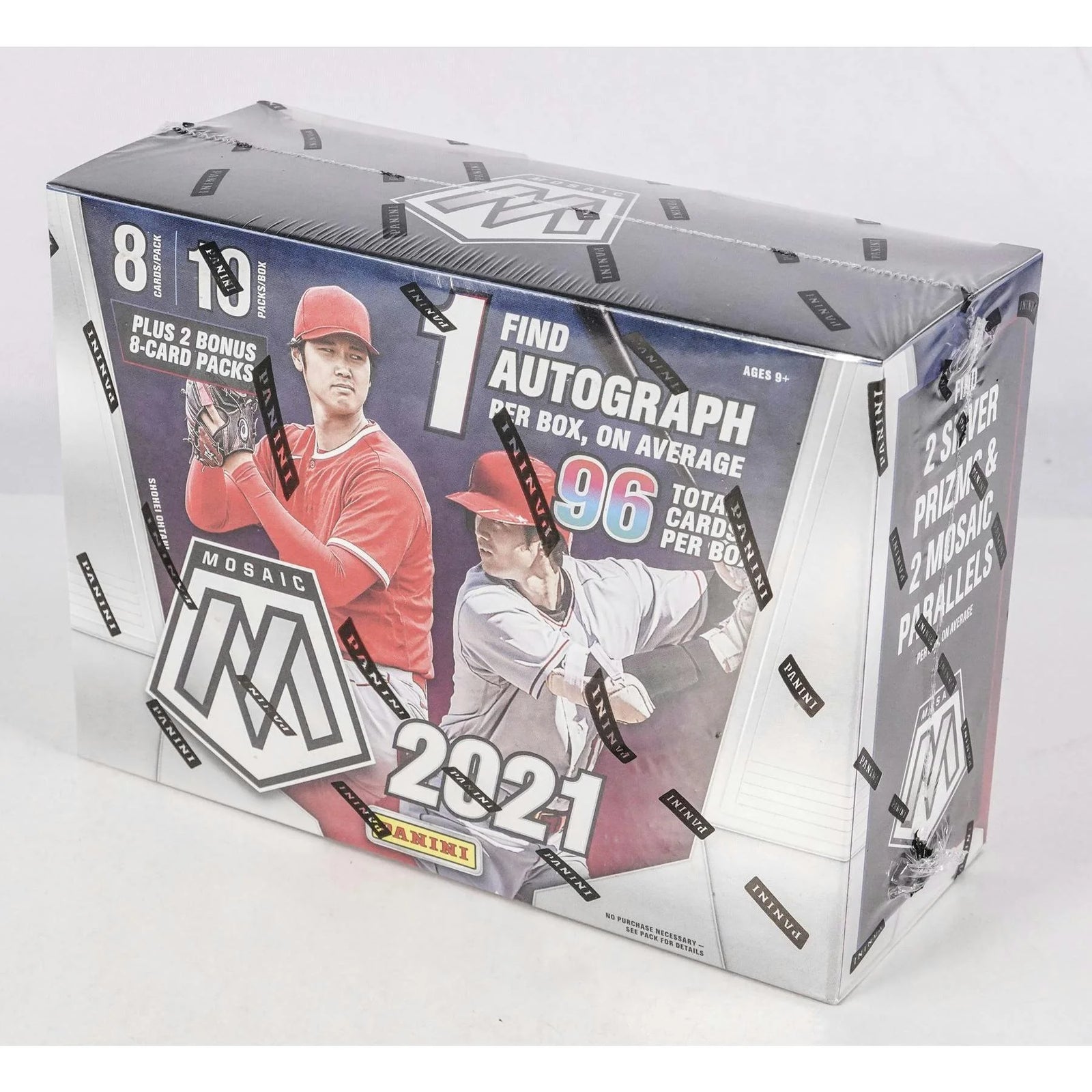 DRAFT - Just In 2021 Panini Mosaic Baseball 96-Card Mega Box (Reactive Yellow Parallels!)