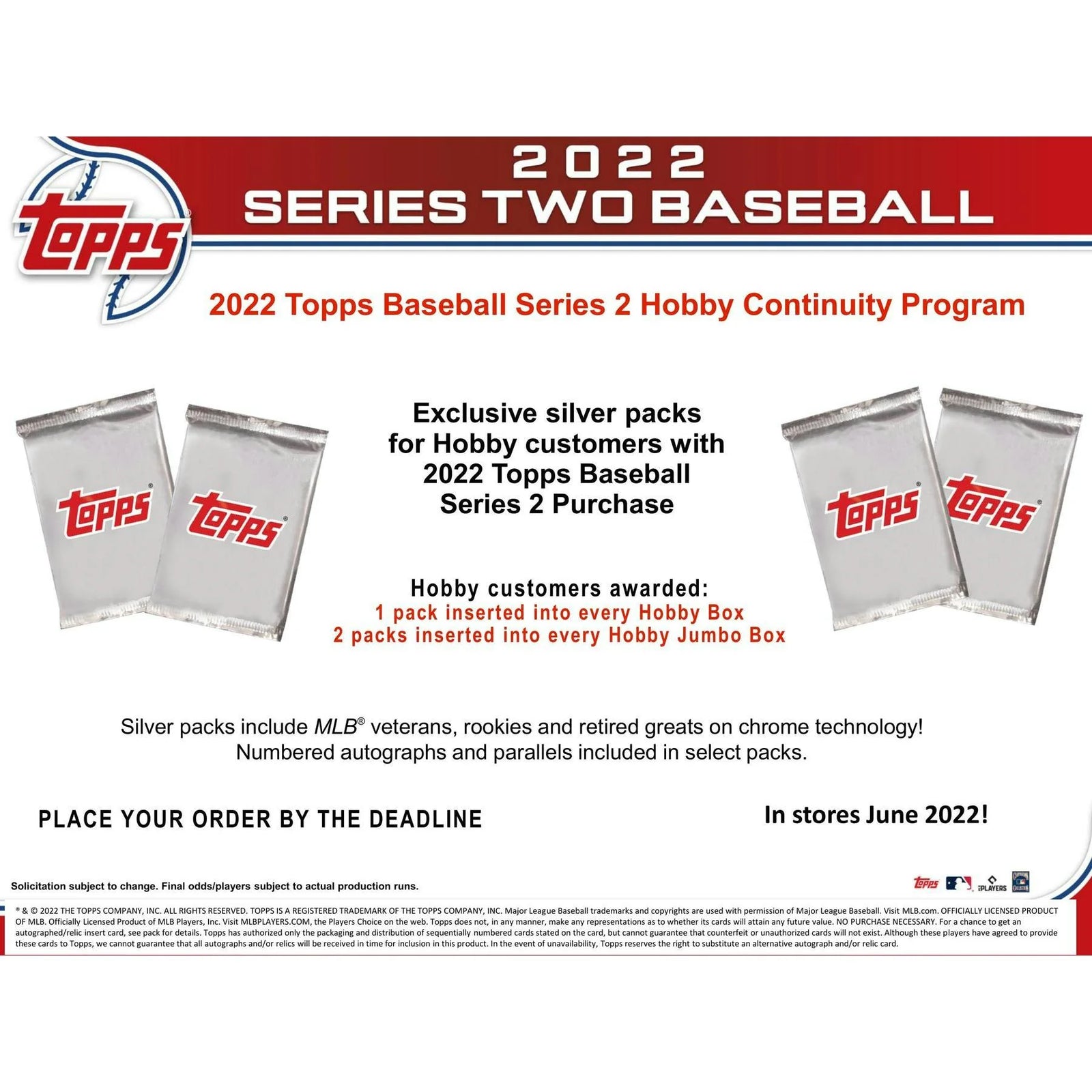 DRAFT - Just In 2022 Topps Series 2 Baseball Hobby Box