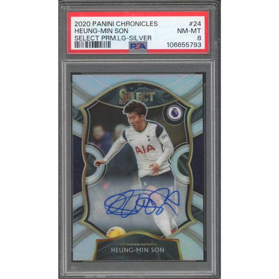 Heung-Min Son Signed 2020 Chronicles Select Card | PSA 8 Silver/25