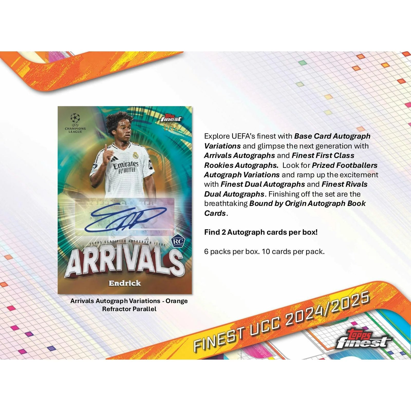 DRAFT - 2024/25 Topps UEFA Club Competitions Finest Soccer Hobby Box | dacardworld:BV7716BB62