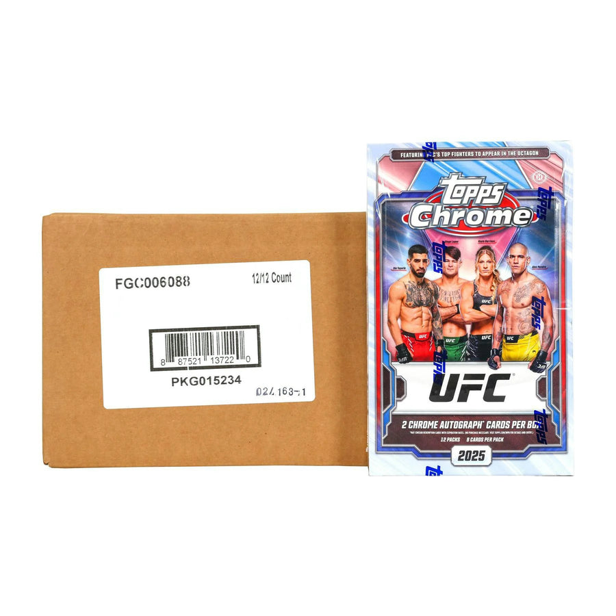 DRAFT - 2025 Topps Chrome UFC Hobby 12-Box Case | SKU BV7716V4AU