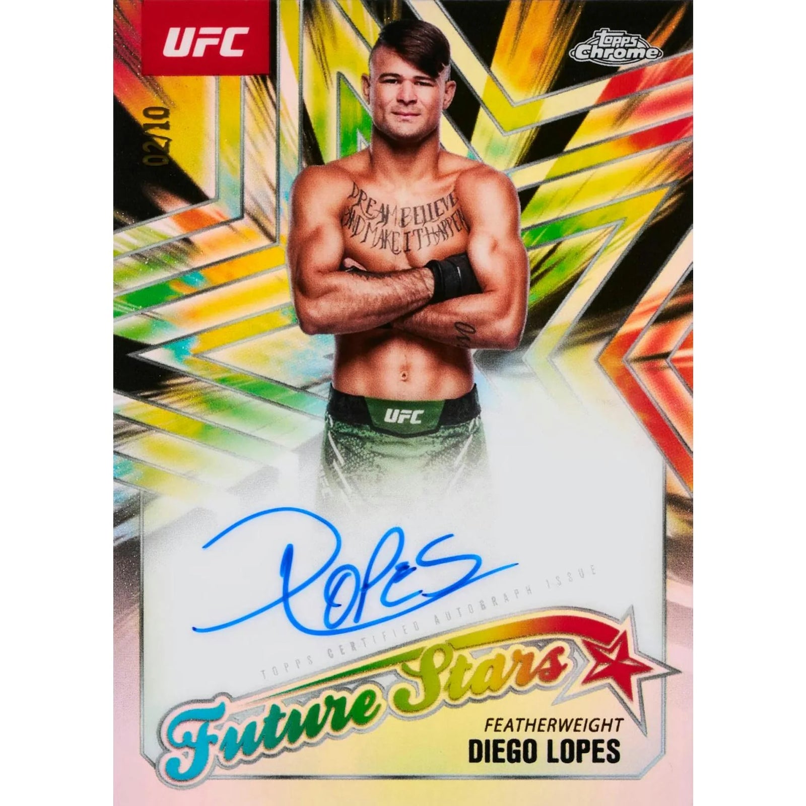 DRAFT - 2025 Topps Chrome UFC Hobby 12-Box Case | SKU BV7716V4AU