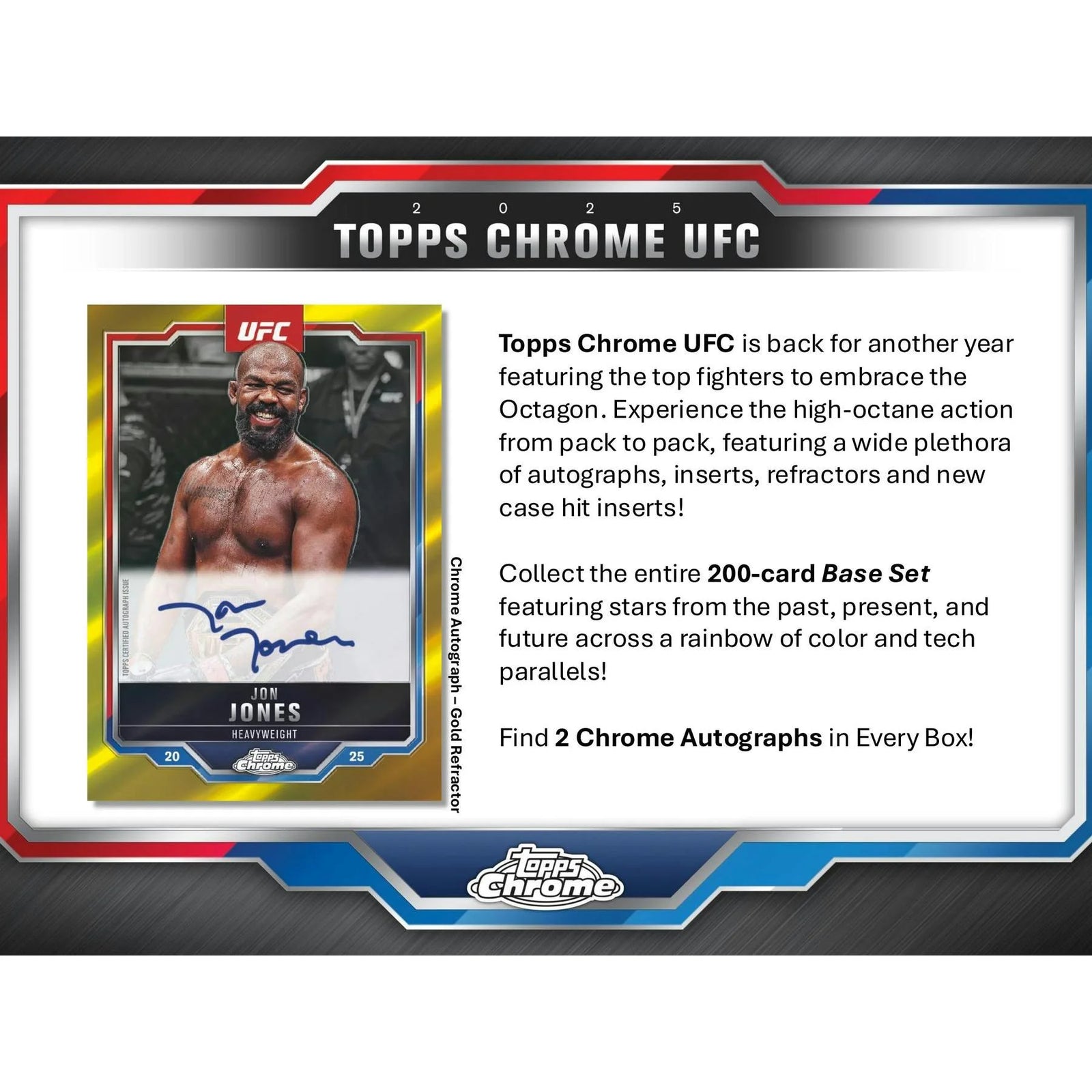 DRAFT - 2025 Topps Chrome UFC Hobby Box | dacardworld:BV7718UPF7