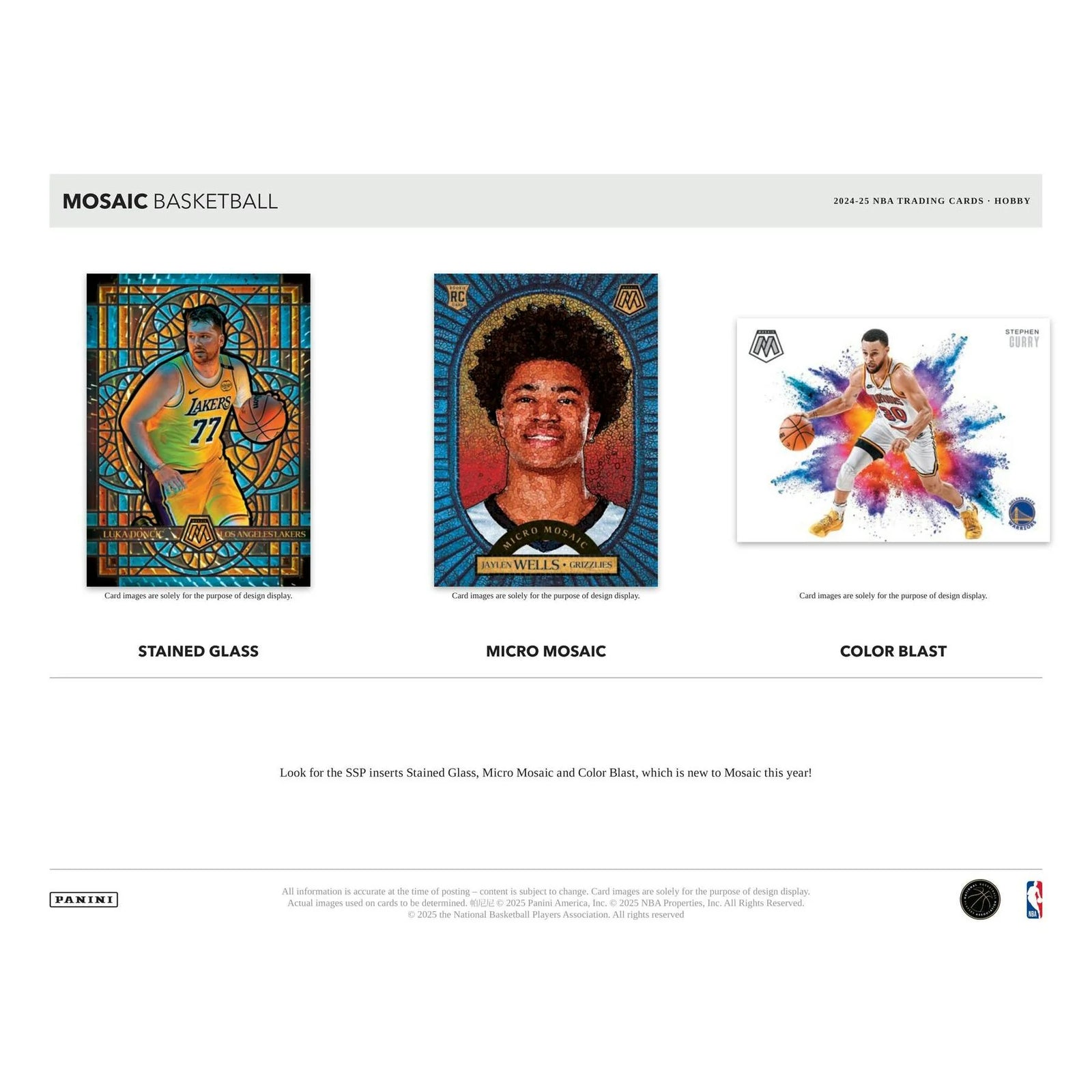DRAFT - 2024/25 Panini Mosaic Basketball Hobby Box $574.95 $549.95 Add to Cart