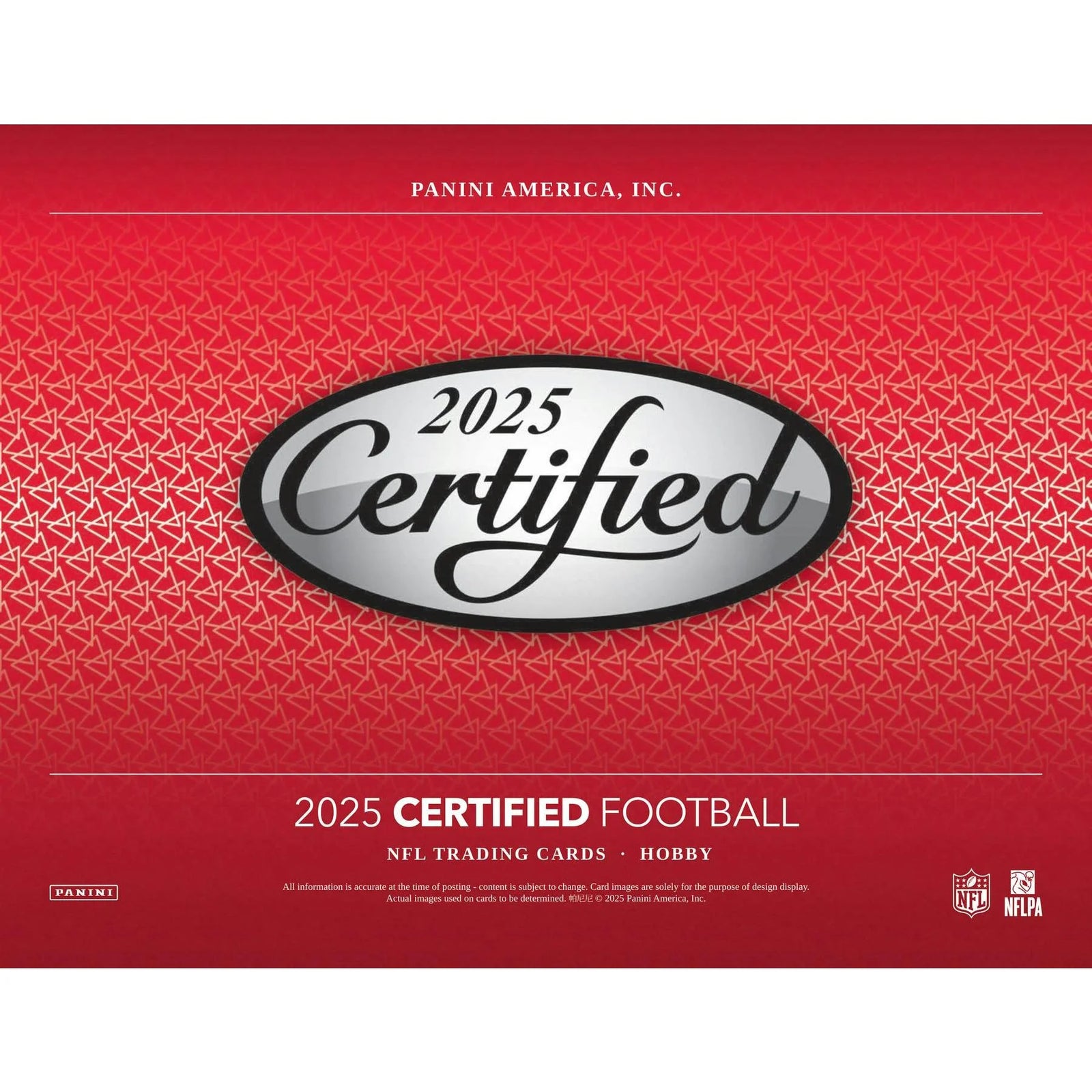 DRAFT - 2025 Panini Certified Football Hobby Box