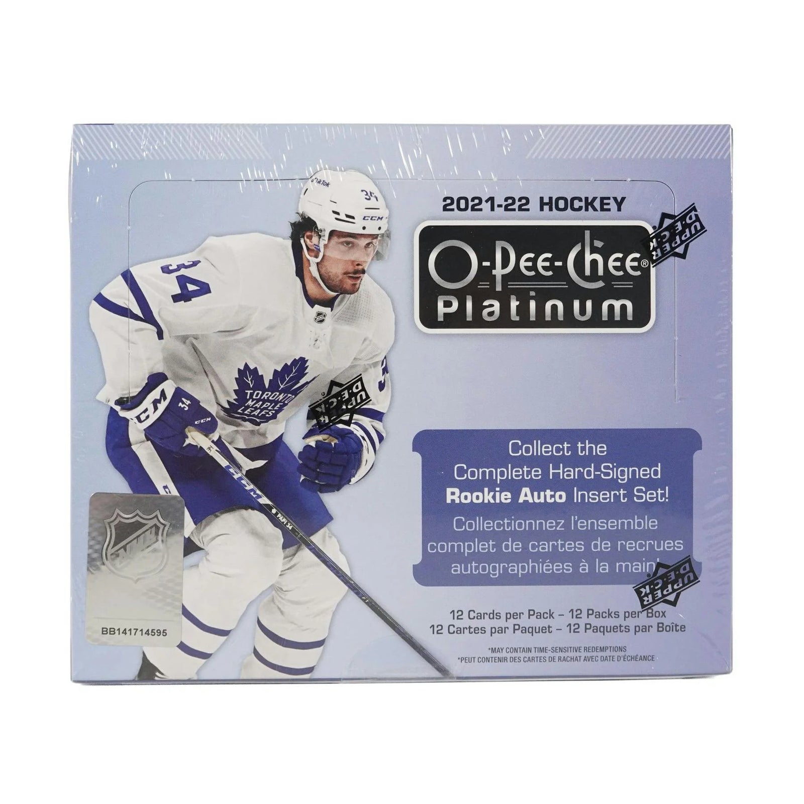 DRAFT - 2021/22 Upper Deck O-Pee-Chee Platinum Hockey Hobby Box