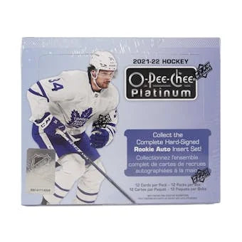 DRAFT - 2021/22 Upper Deck O-Pee-Chee Platinum Hockey Hobby Box