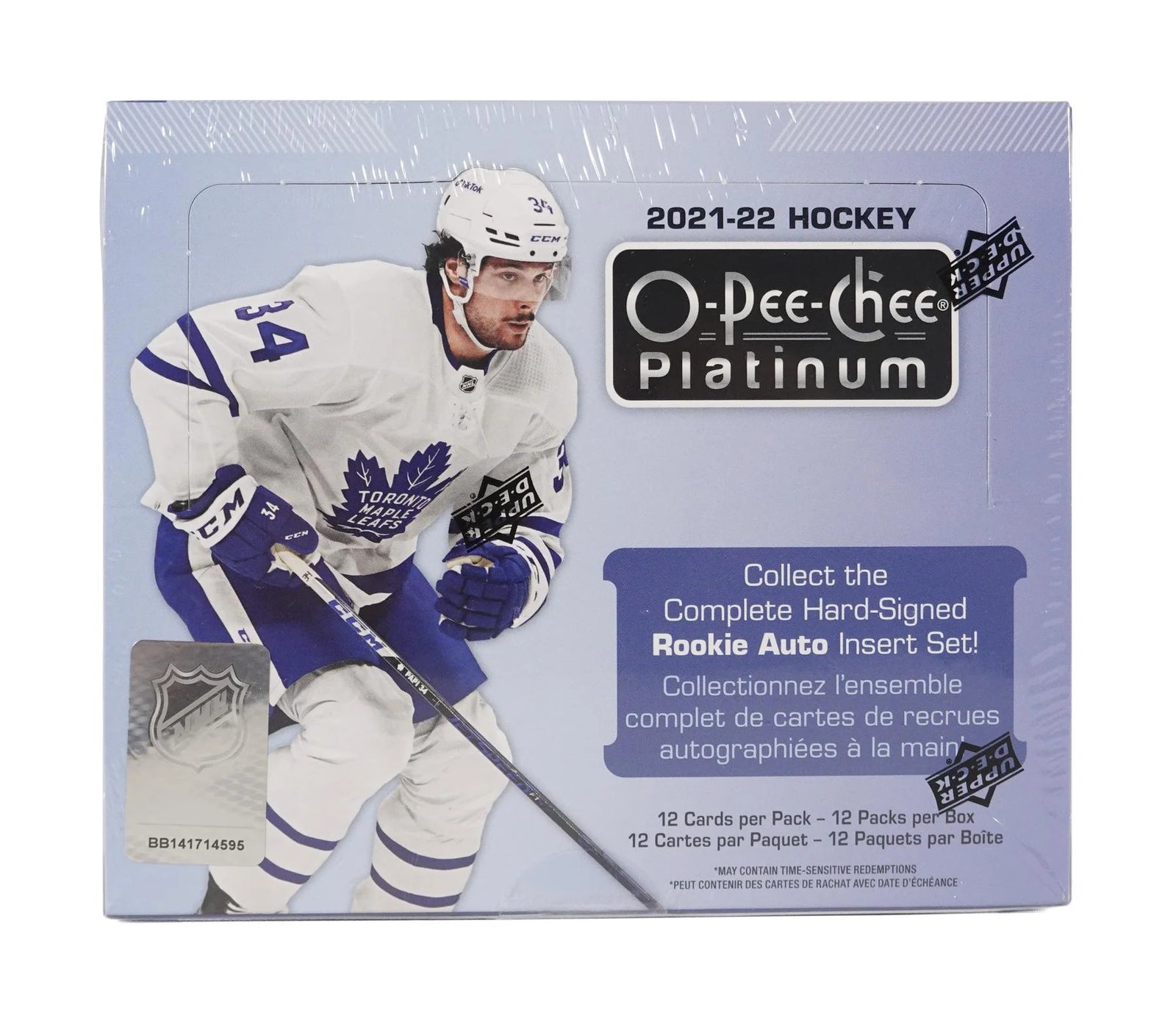 DRAFT - 2021/22 Upper Deck O-Pee-Chee Platinum Hockey Hobby Box