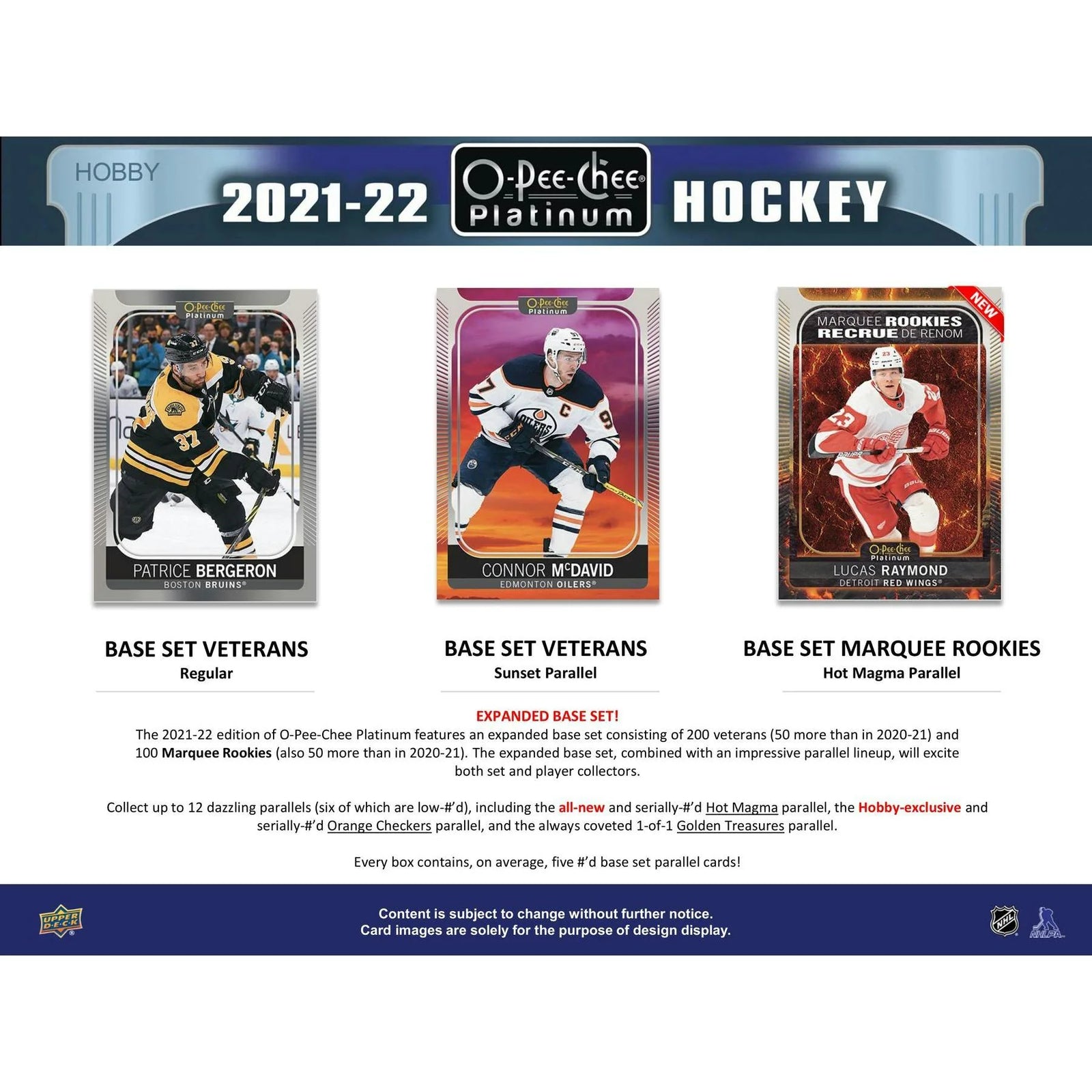 DRAFT - 2021/22 Upper Deck O-Pee-Chee Platinum Hockey Hobby Box