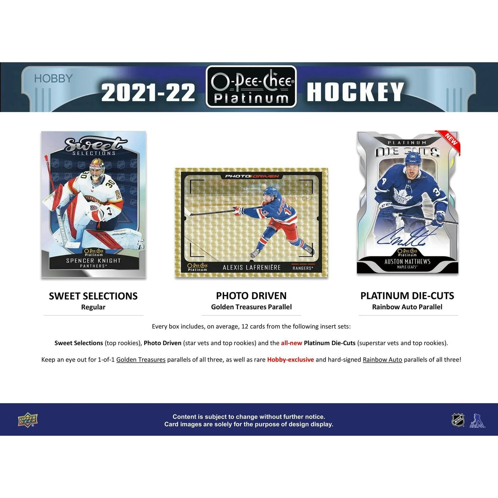 DRAFT - 2021/22 Upper Deck O-Pee-Chee Platinum Hockey Hobby Box