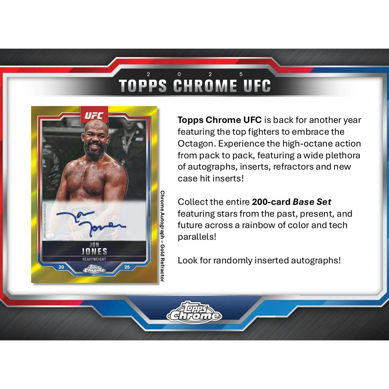 DRAFT - 2025 Topps Chrome UFC Blaster Box | 6 Packs