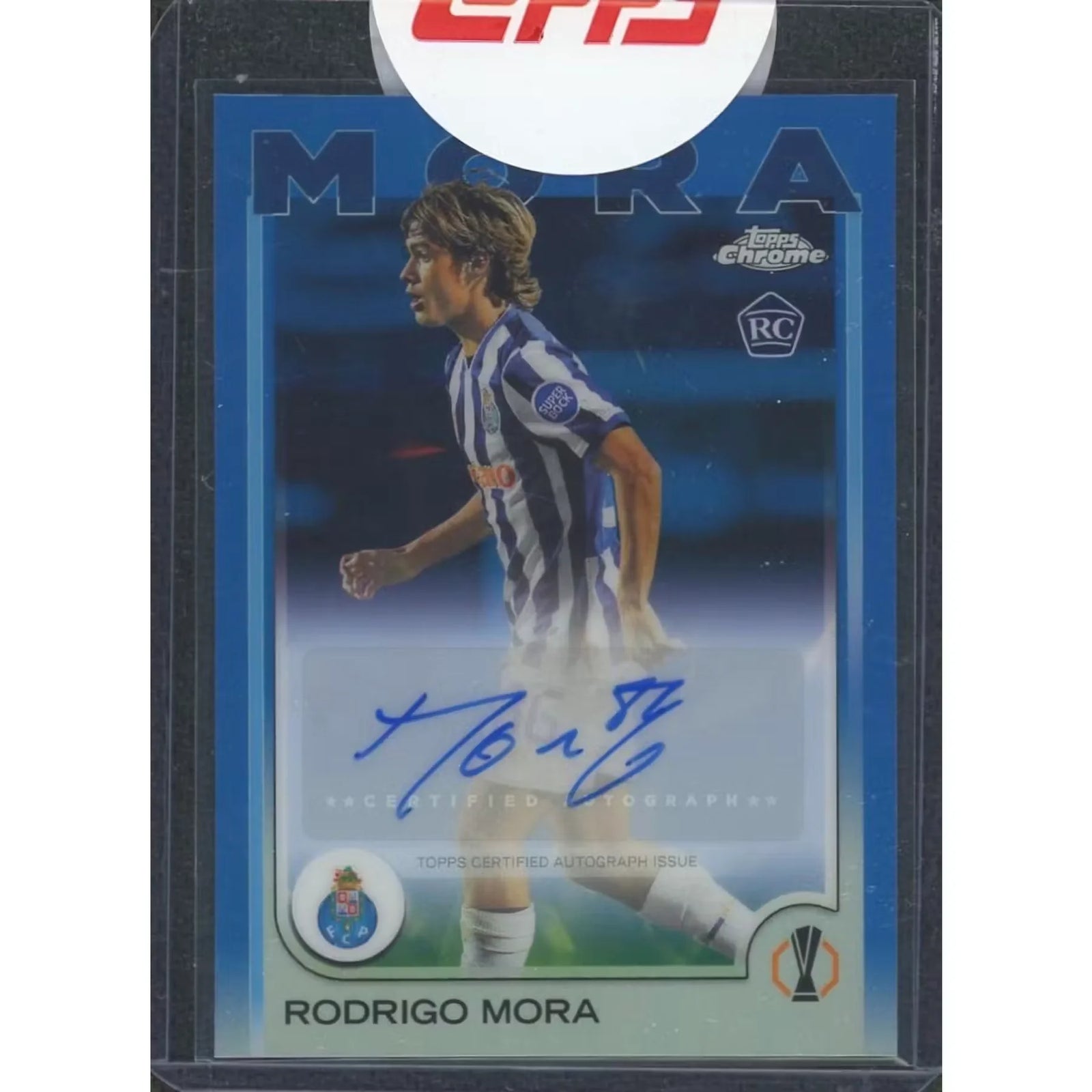 Rodrigo Mora Signed 2024-25 Topps Chrome Rookie Card | Blue Auto/150