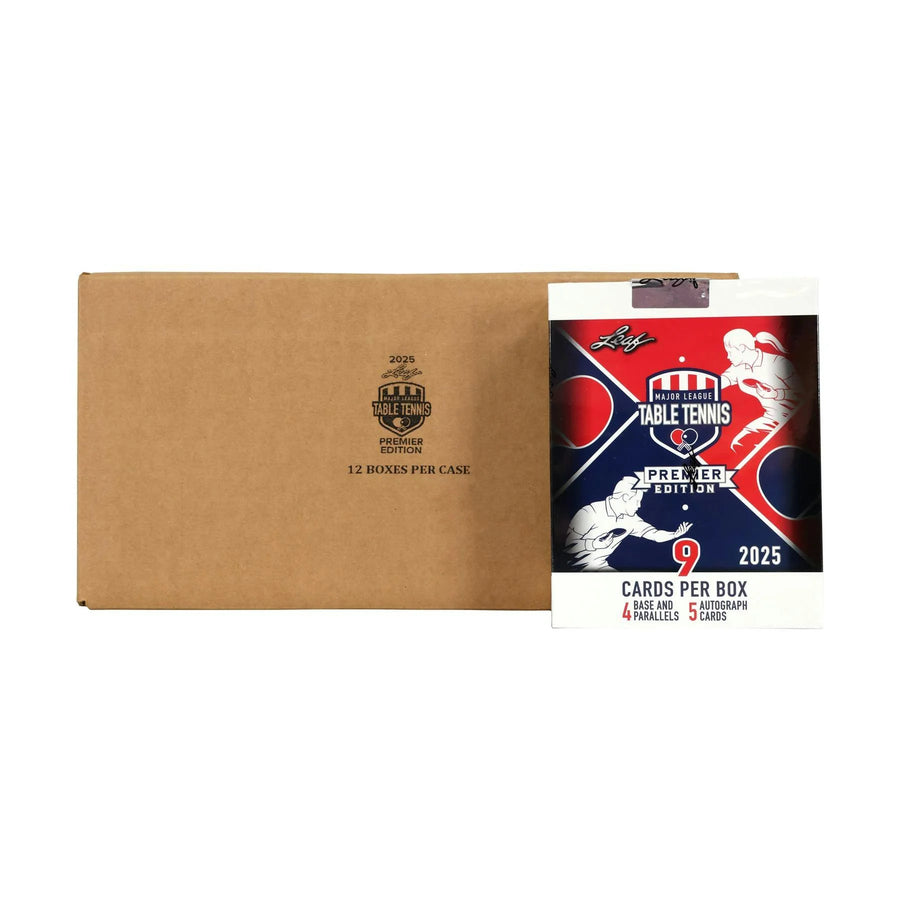 DRAFT - 2025 Leaf MLTT Major League Table Tennis Premier Edition Hobby 12-Box Case