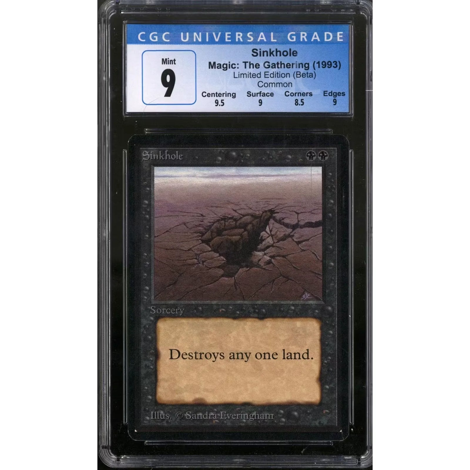Magic the Gathering Beta Sinkhole | CGC 9 Near Mint