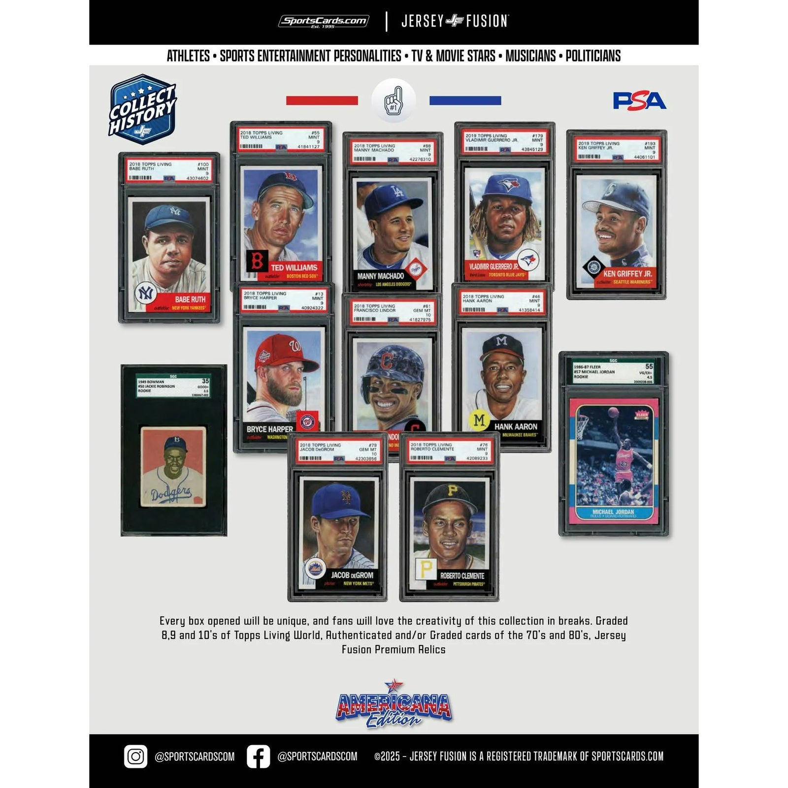 DRAFT - 2025 Jersey Fusion Americana Edition Hobby Box | New Release
