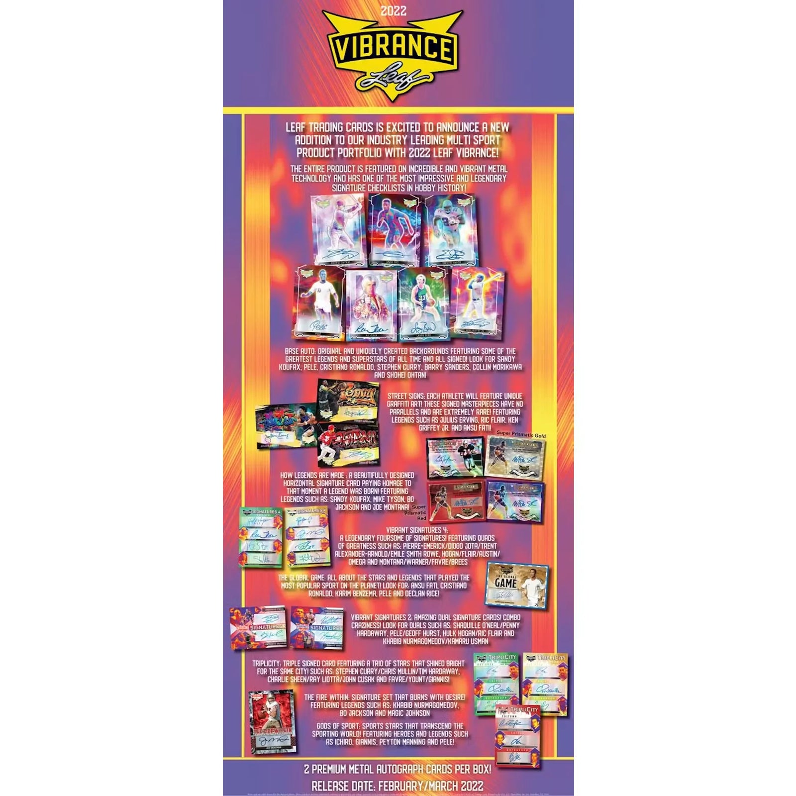 2022 Leaf Vibrance Multisport Hobby Box