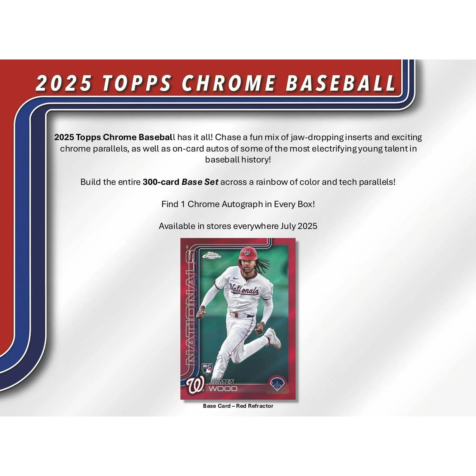 DRAFT - 2025 Topps Chrome Baseball Hobby Box $259.95 Add to Cart