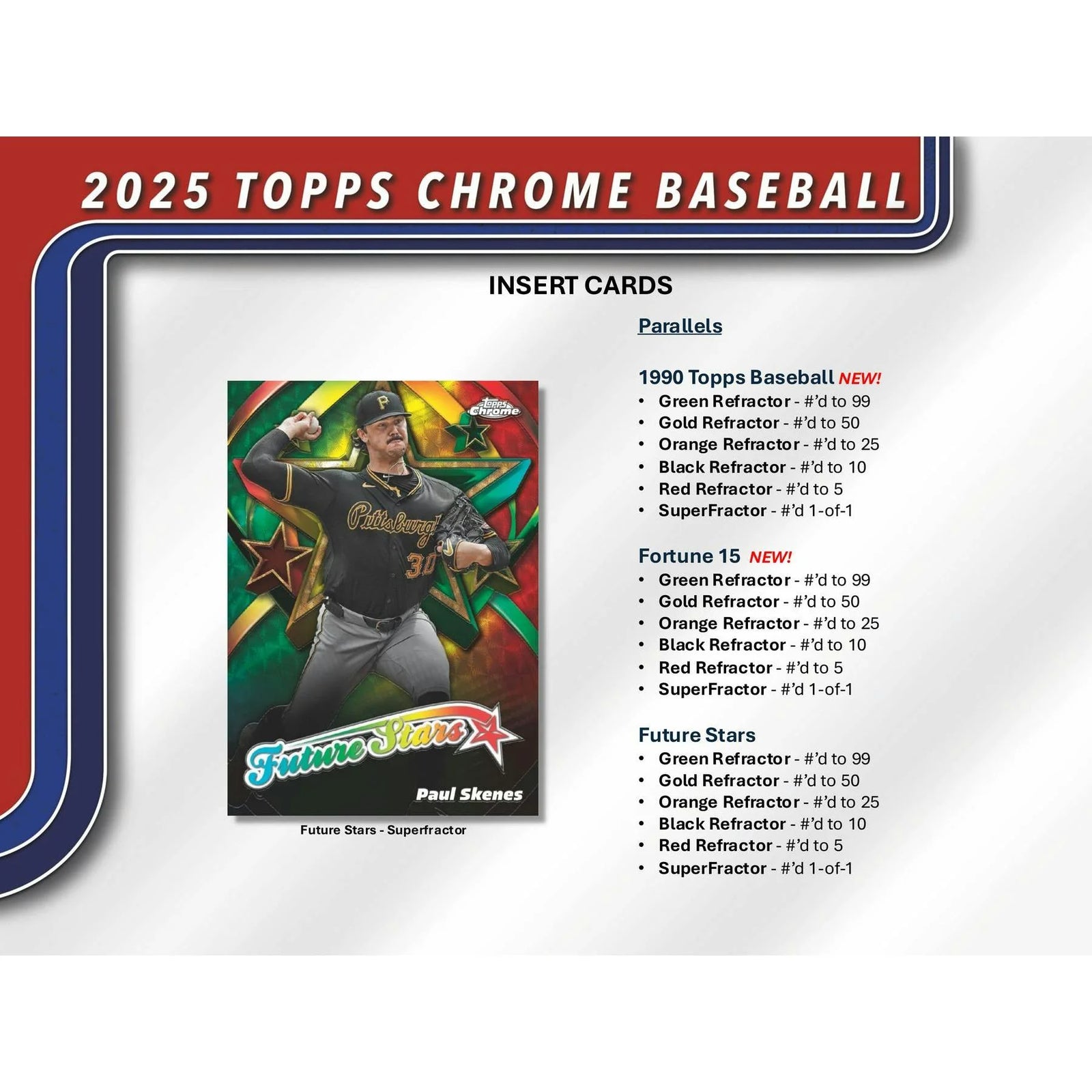 DRAFT - 2025 Topps Chrome Baseball Hobby Box $259.95 Add to Cart