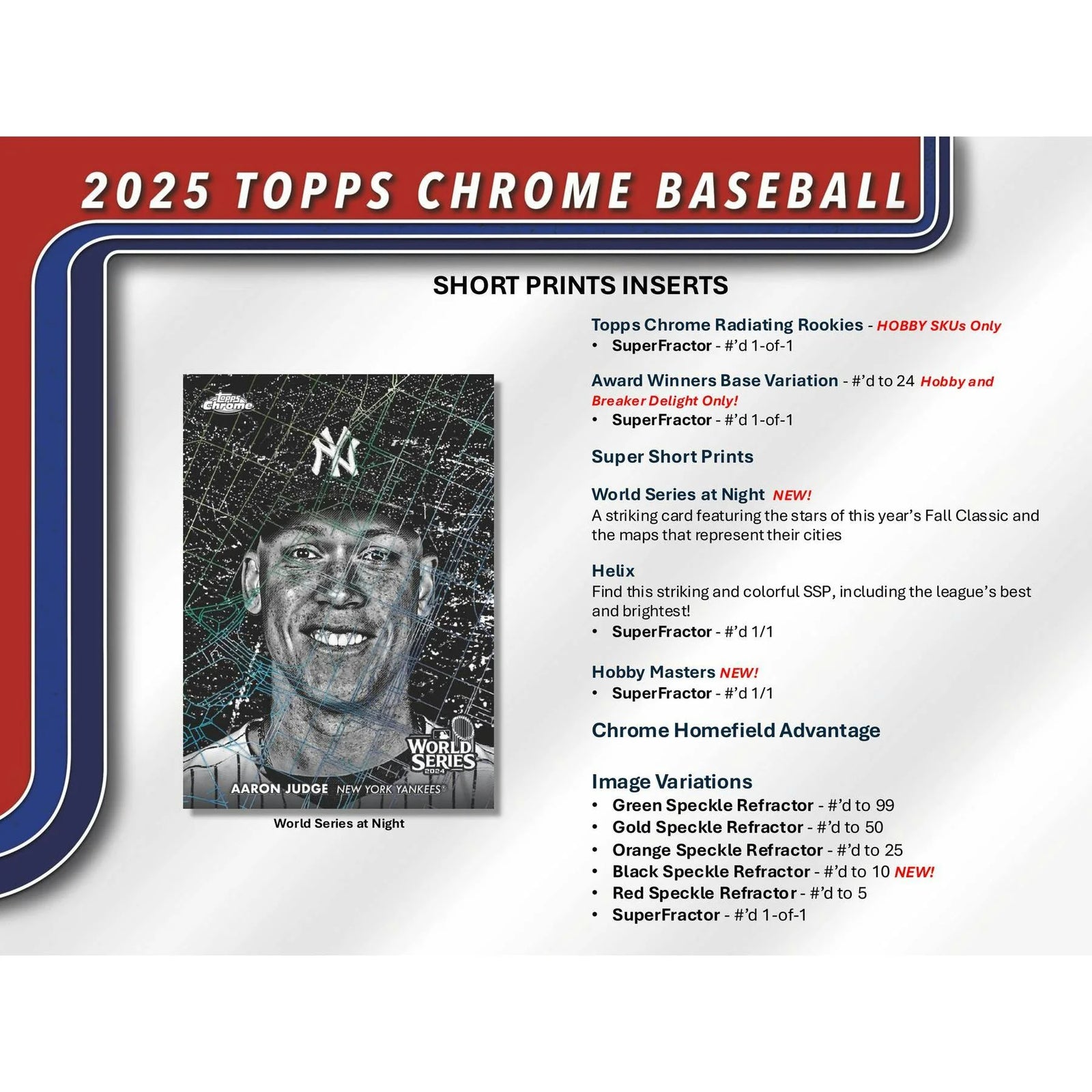 DRAFT - 2025 Topps Chrome Baseball Hobby Box $259.95 Add to Cart