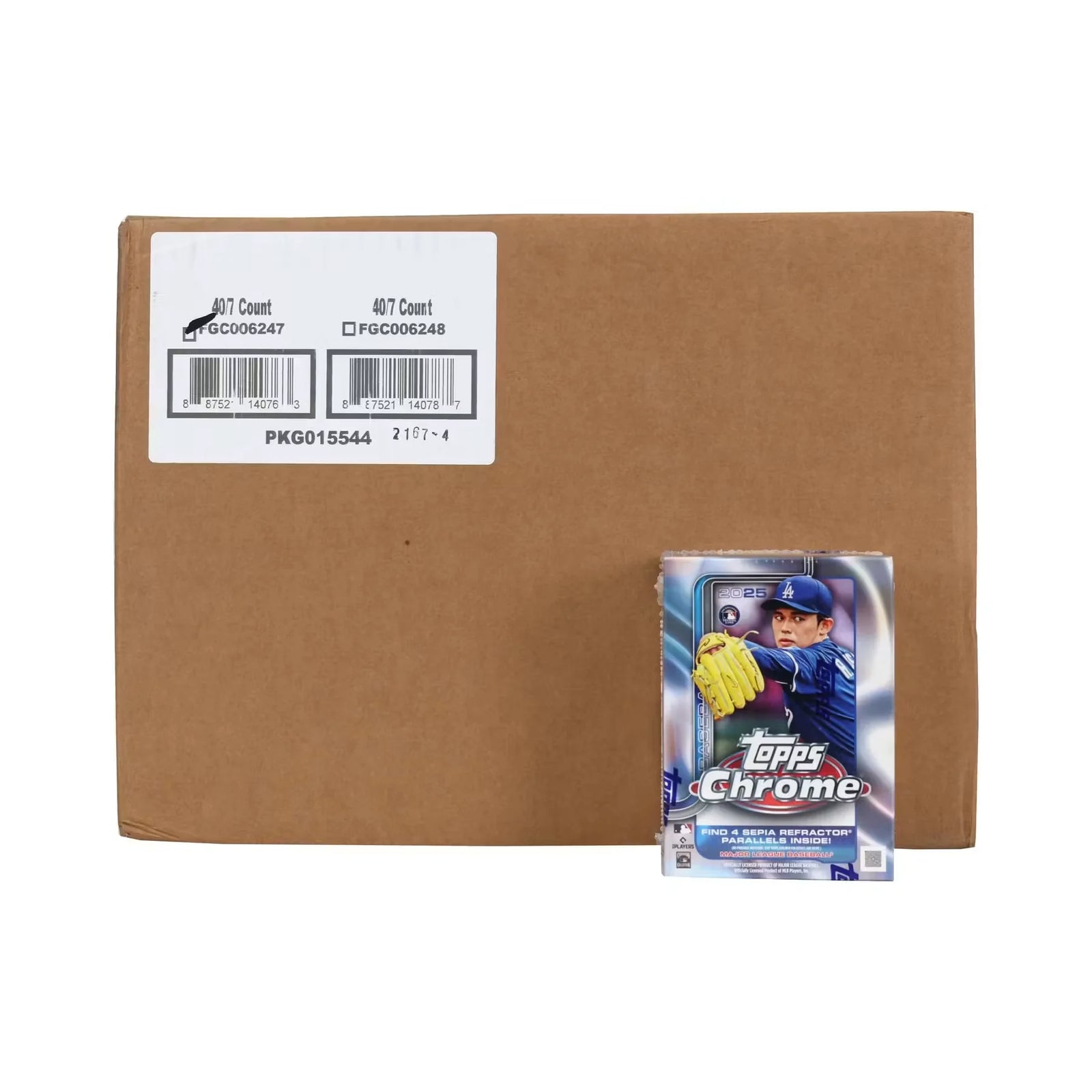 2025 Topps Chrome Baseball Blaster 40-Box Case (Ships Sealed Only)