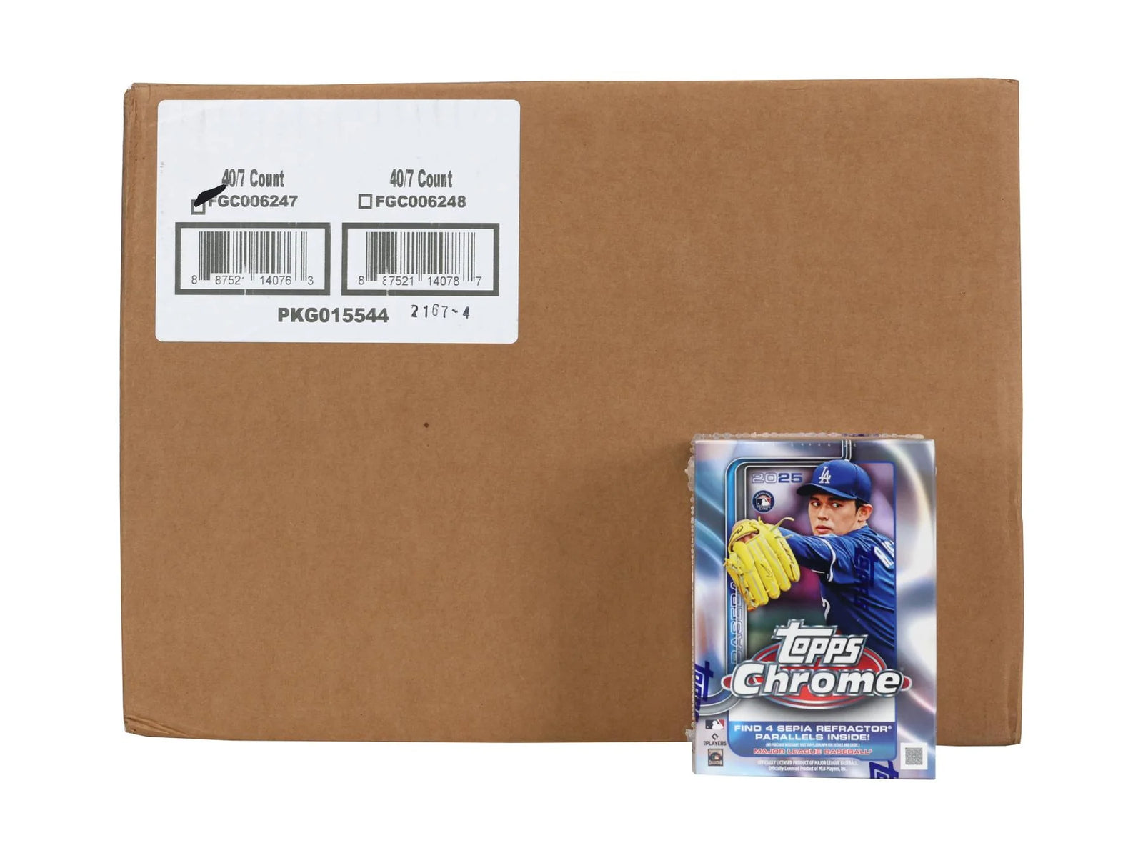 2025 Topps Chrome Baseball Blaster 40-Box Case (Ships Sealed Only)