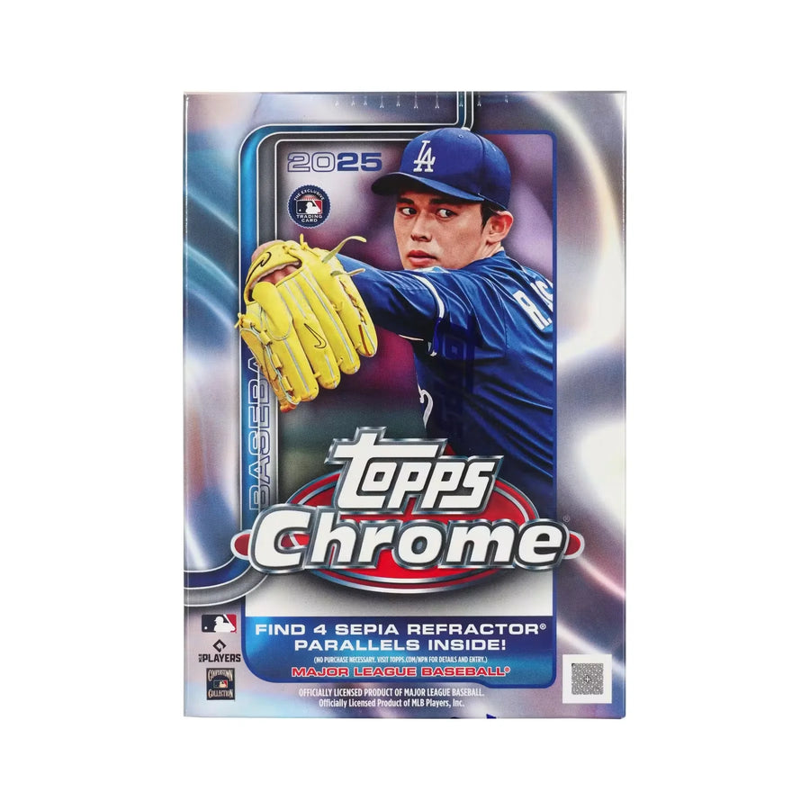 2025 Topps Chrome Baseball Blaster Box (Ships Sealed Only)