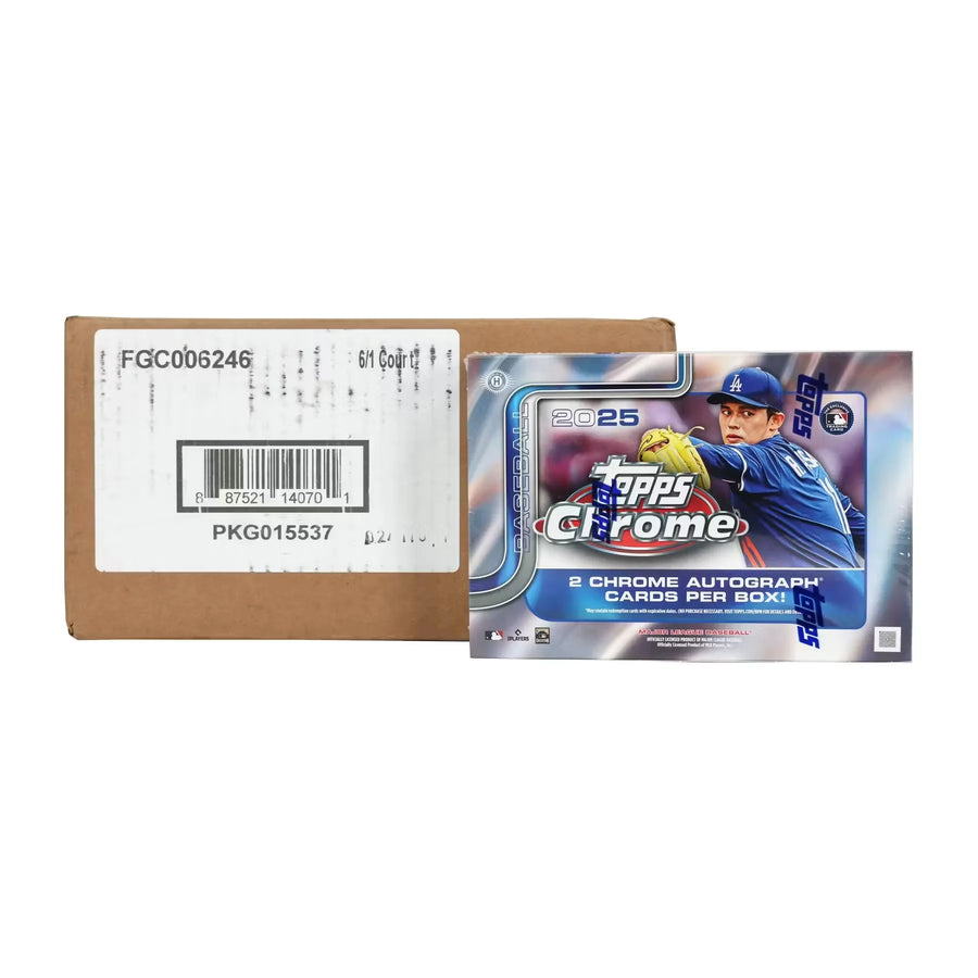 2025 Topps Chrome Baseball 6-Box Case | Breaker Delight (Ships Sealed Only)