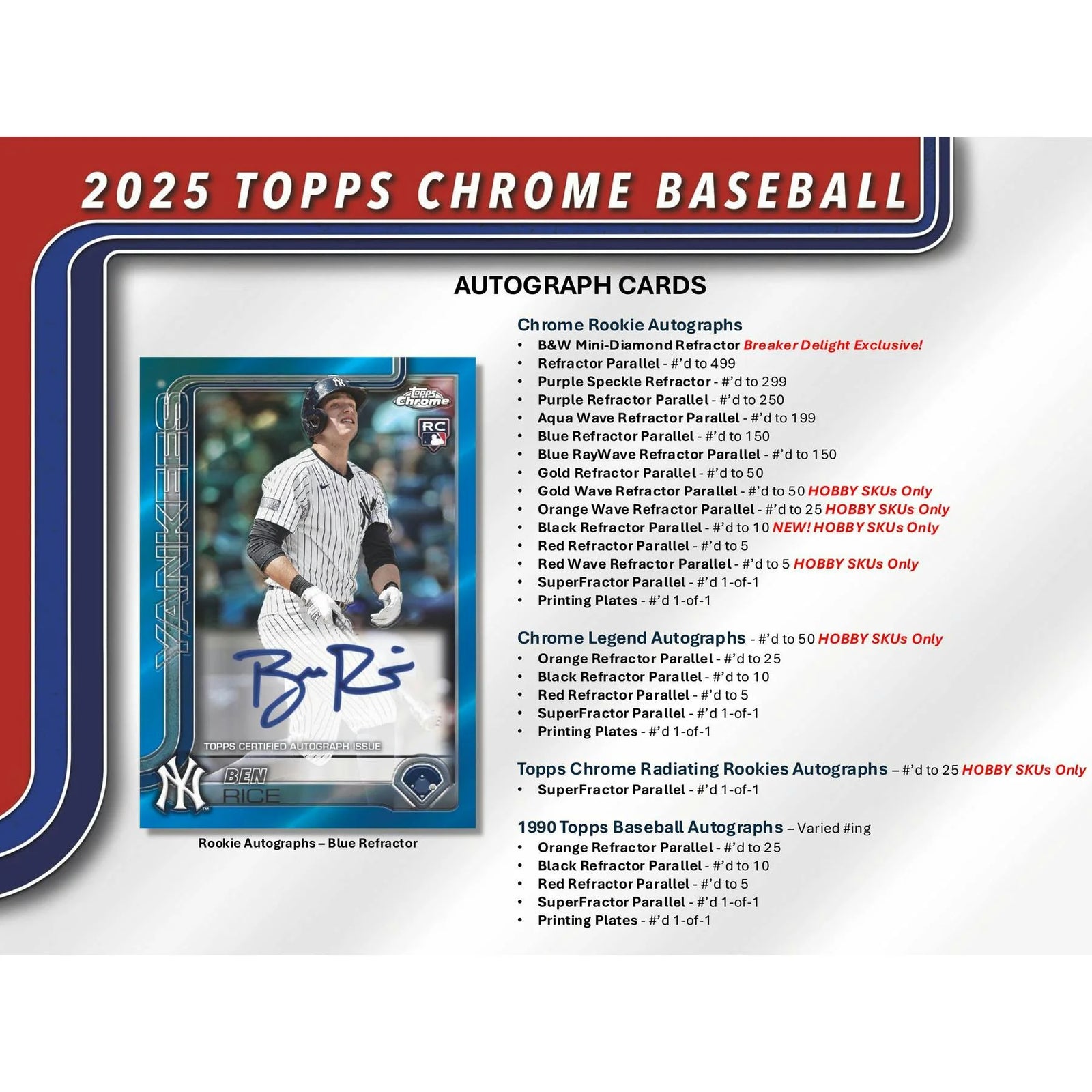 2025 Topps Chrome Baseball 6-Box Case | Breaker Delight (Ships Sealed Only)