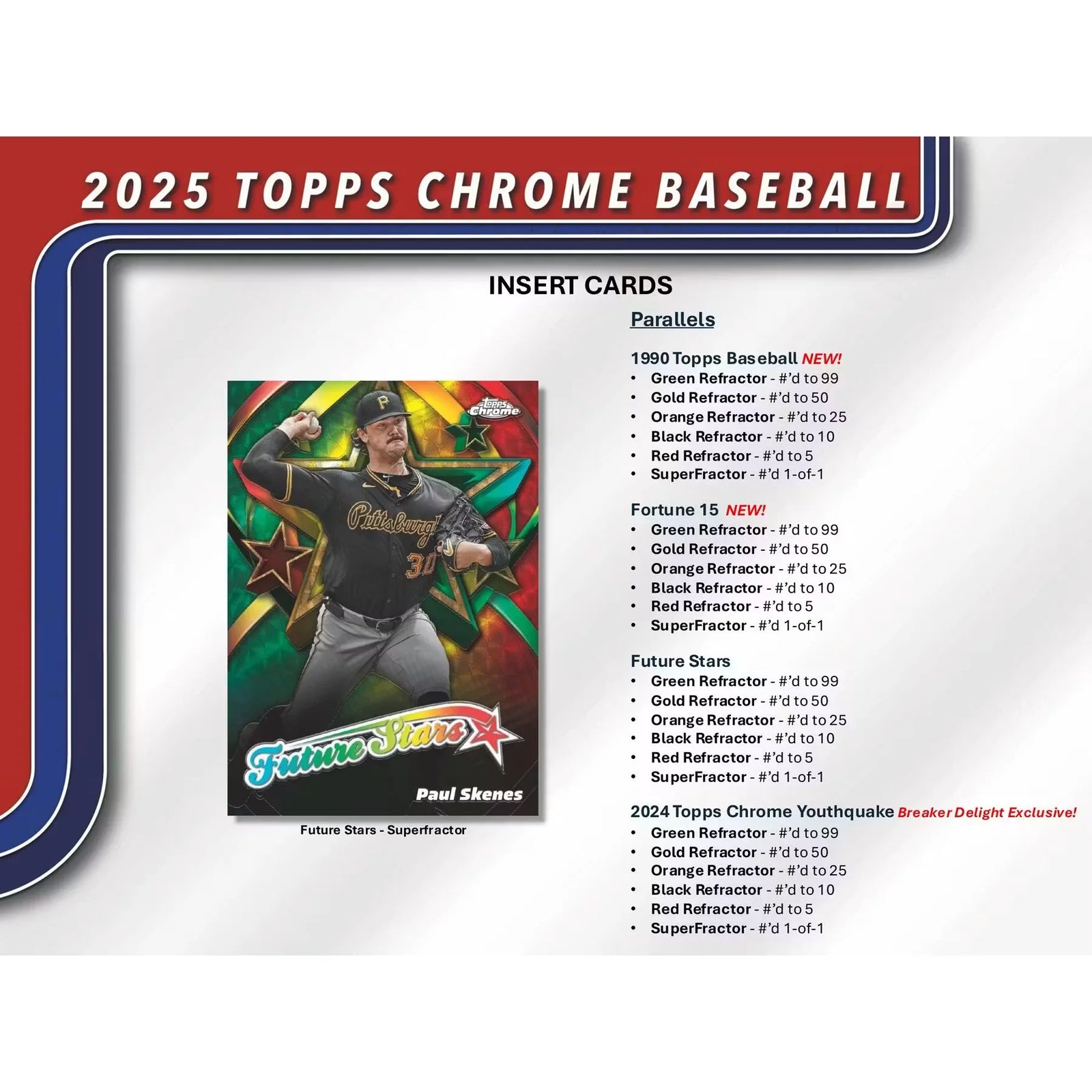 2025 Topps Chrome Baseball 6-Box Case | Breaker Delight (Ships Sealed Only)