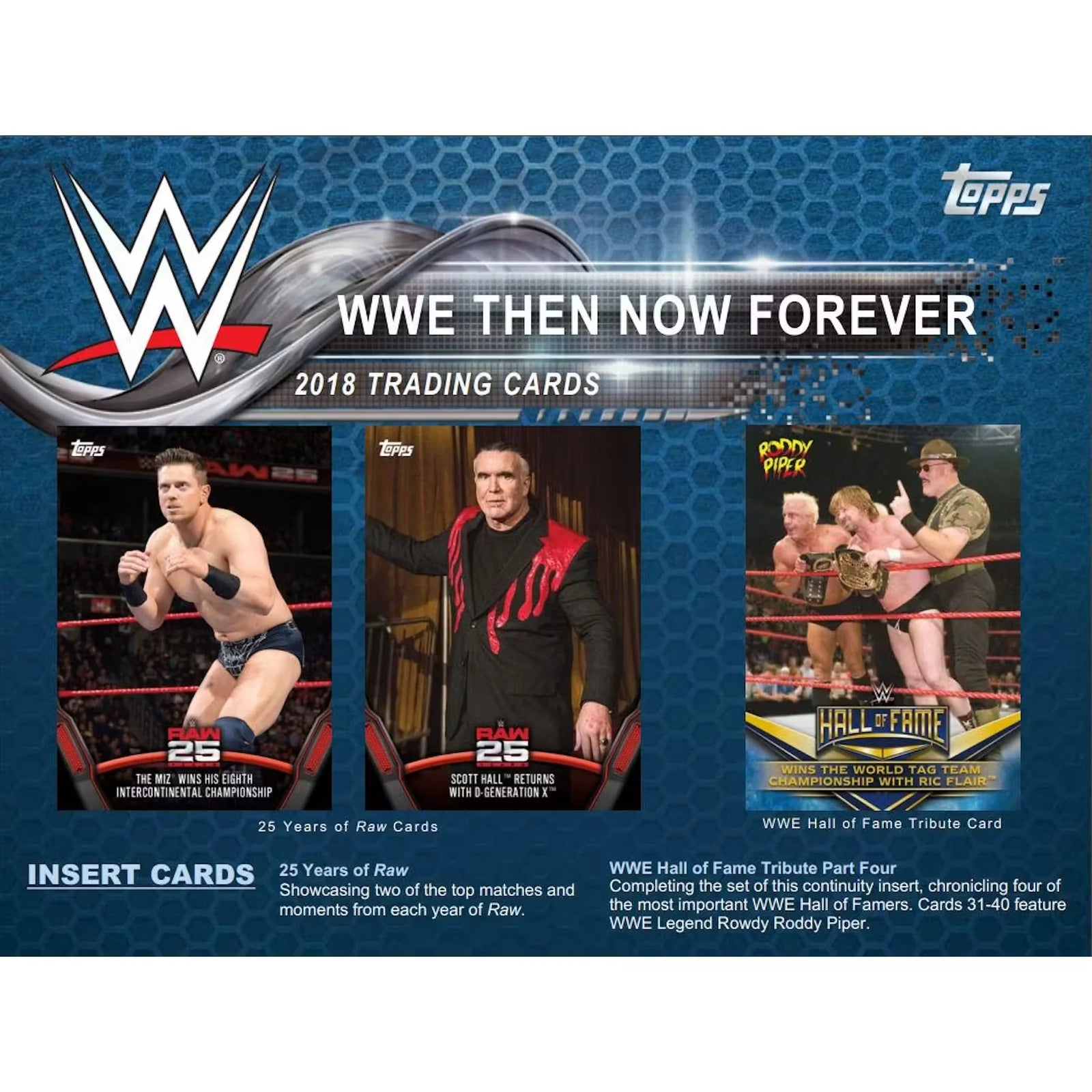 2018 Topps WWE Then, Now, Forever Wrestling Hobby Box (Ships Sealed Only)