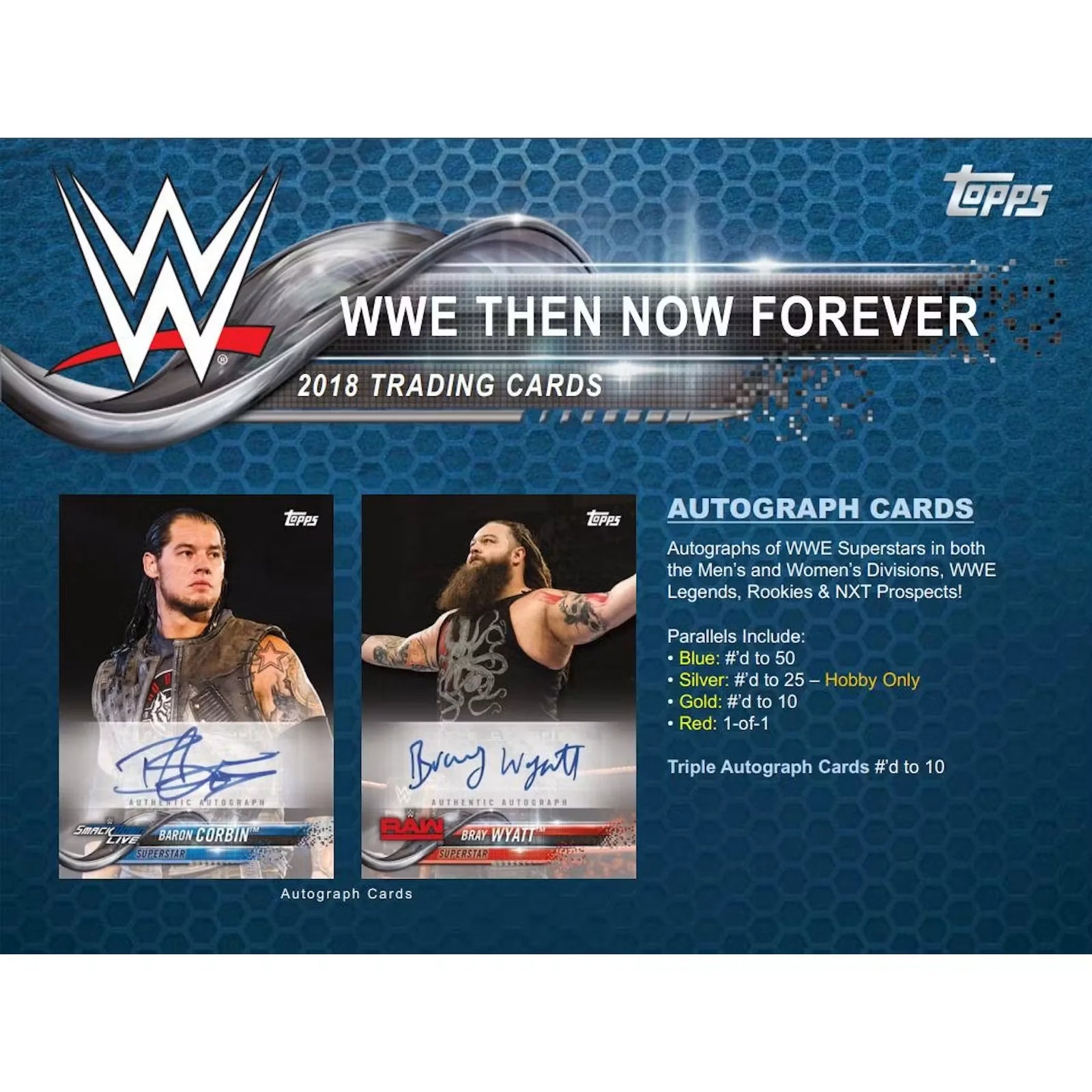 2018 Topps WWE Then, Now, Forever Wrestling Hobby Box (Ships Sealed Only)