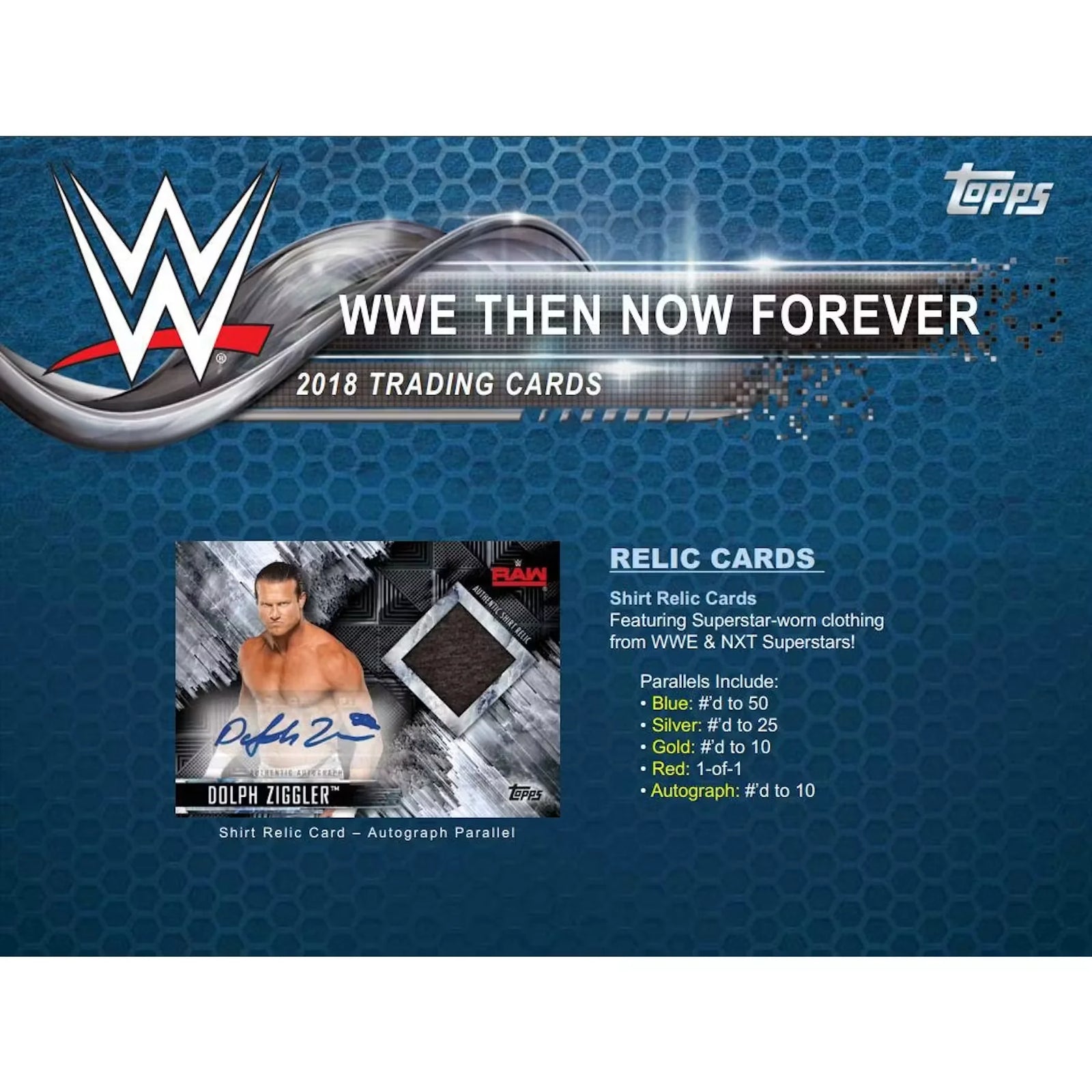 2018 Topps WWE Then, Now, Forever Wrestling Hobby Box (Ships Sealed Only)